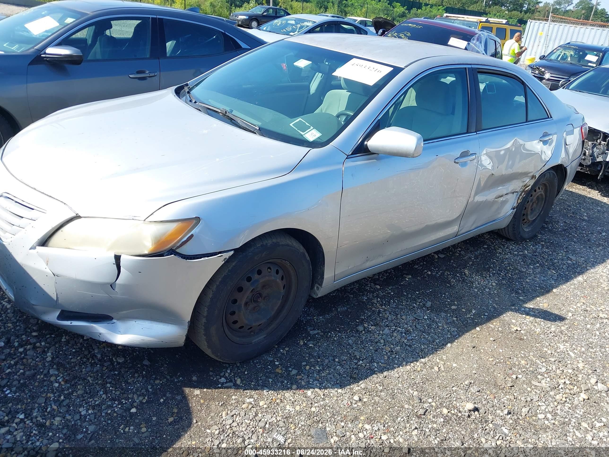 2008 Toyota Camry Le Silver vin: 4T1BE46KX8U229716