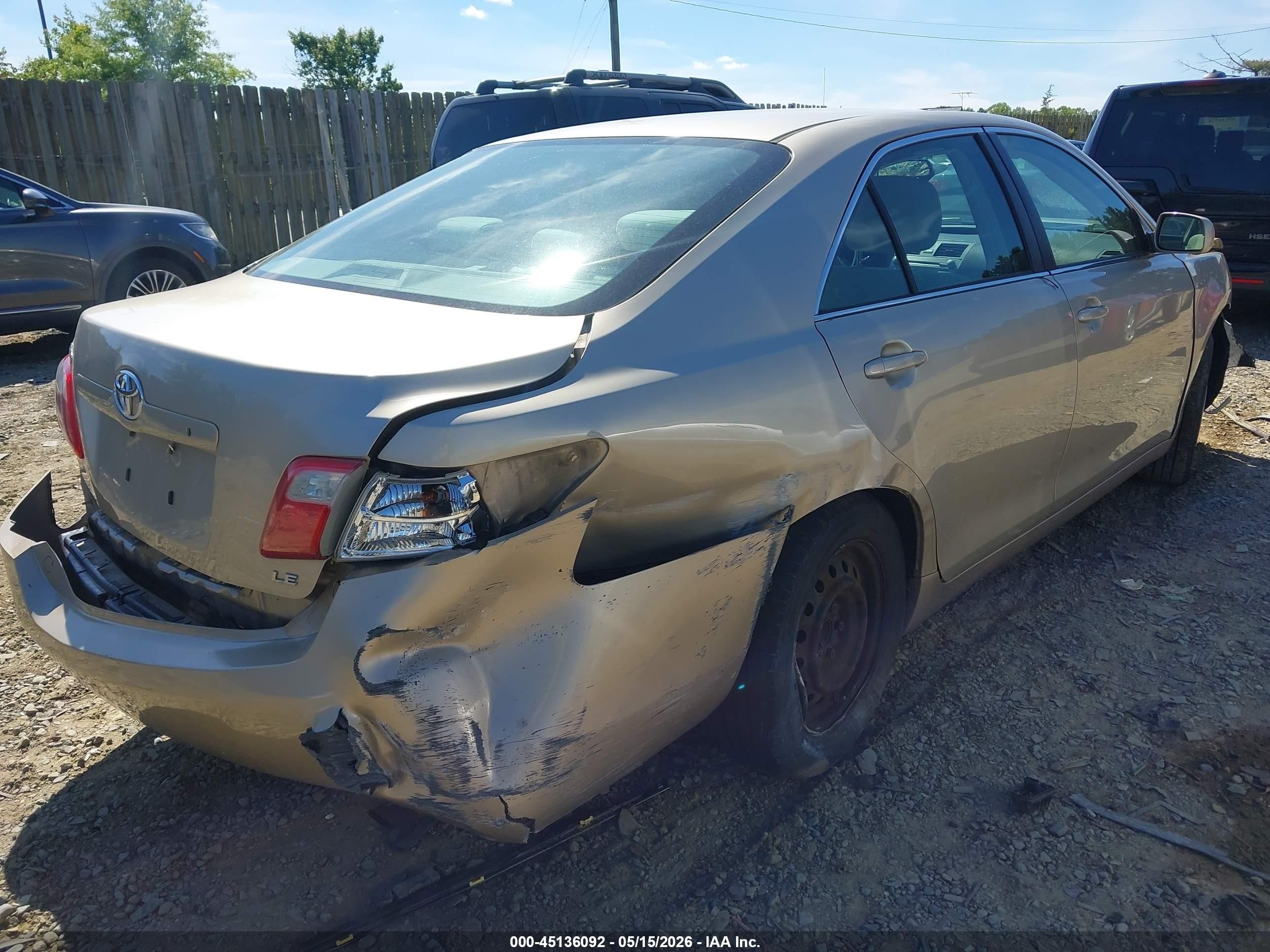 2008 Toyota Camry Le Бежевый vin: 4T1BE46KX8U245527