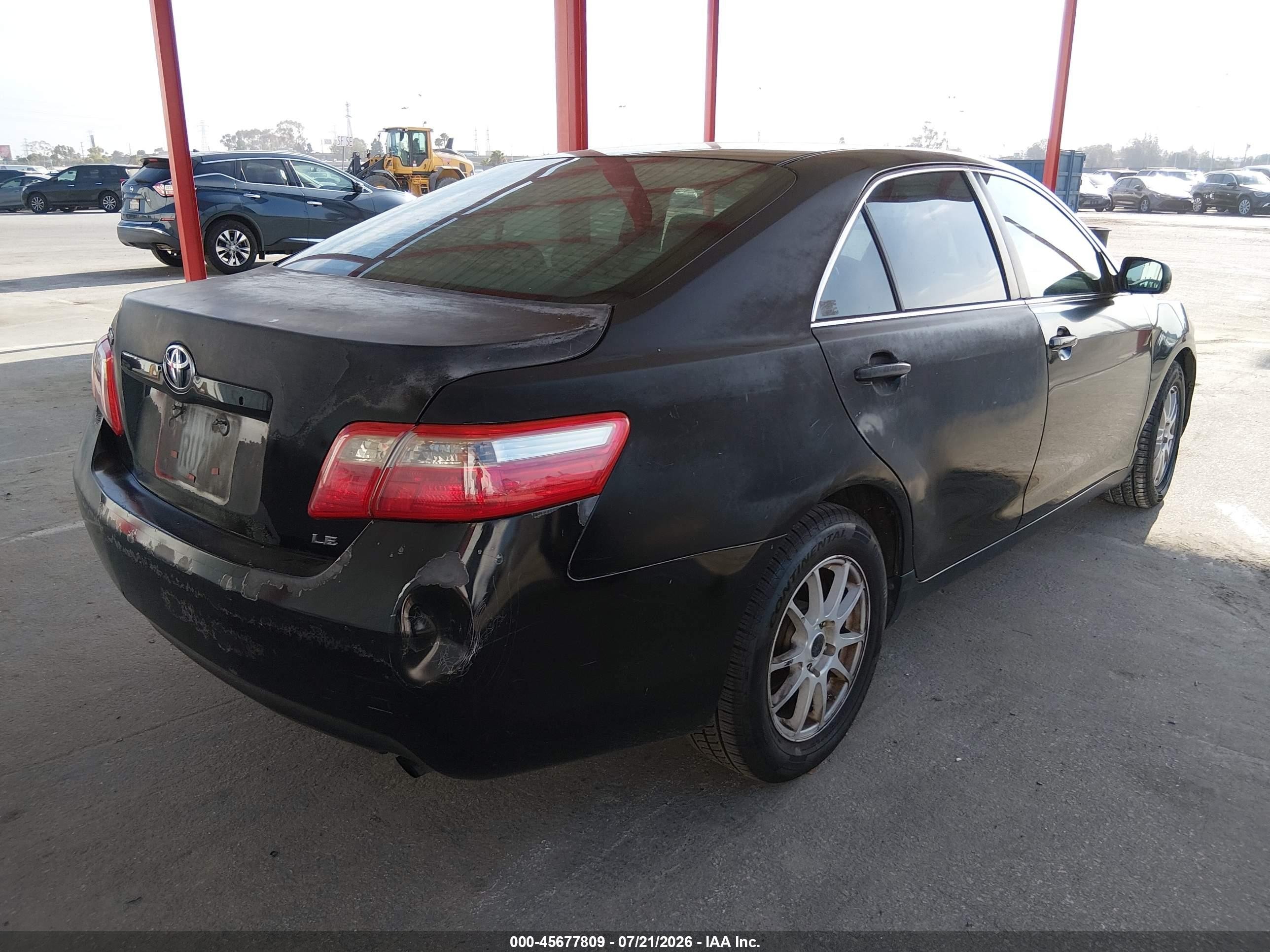 2008 Toyota Camry Le Black vin: 4T1BE46KX8U250730