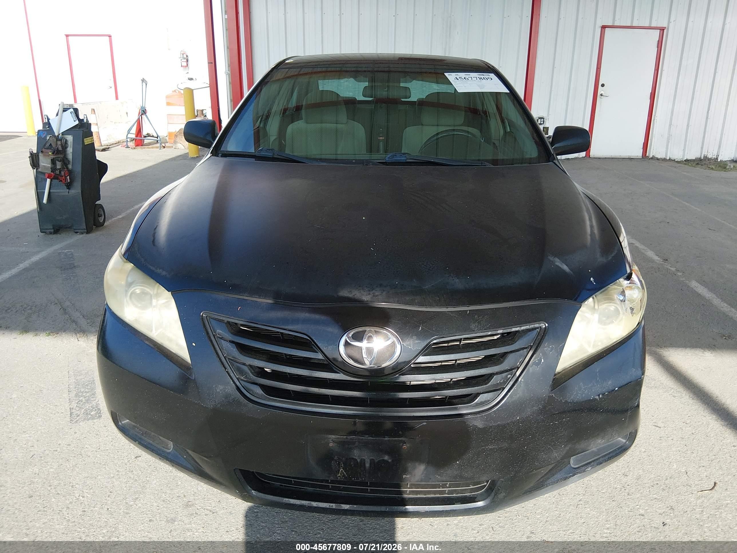 2008 Toyota Camry Le Black vin: 4T1BE46KX8U250730