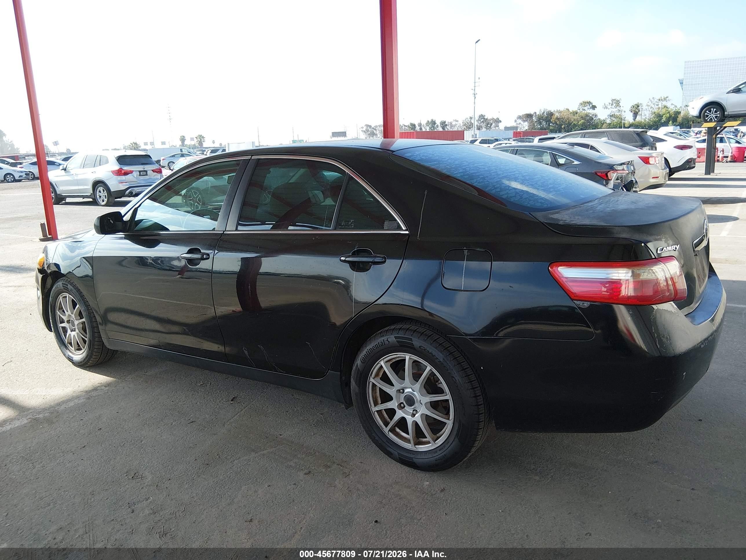 2008 Toyota Camry Le Black vin: 4T1BE46KX8U250730