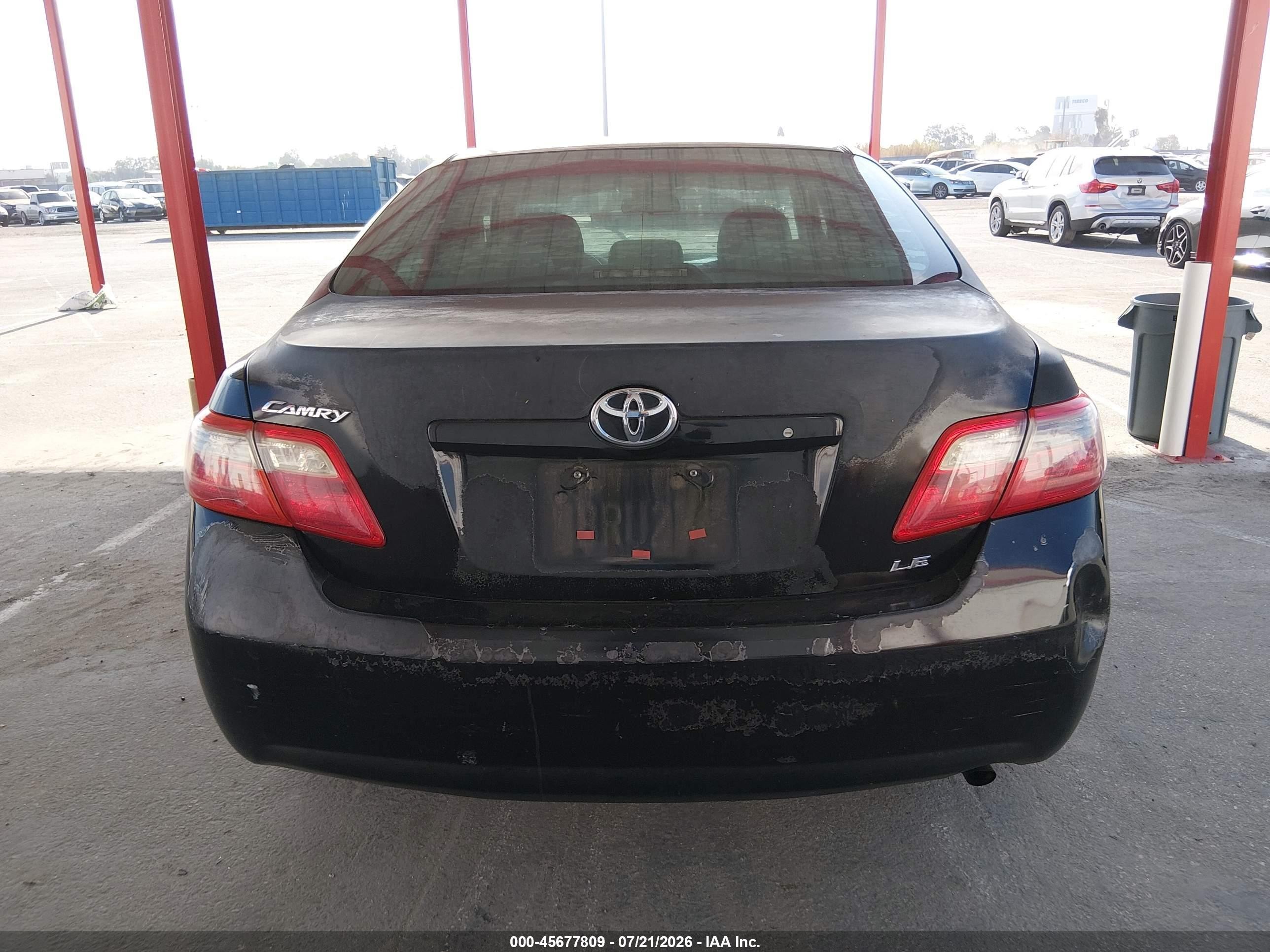 2008 Toyota Camry Le Black vin: 4T1BE46KX8U250730