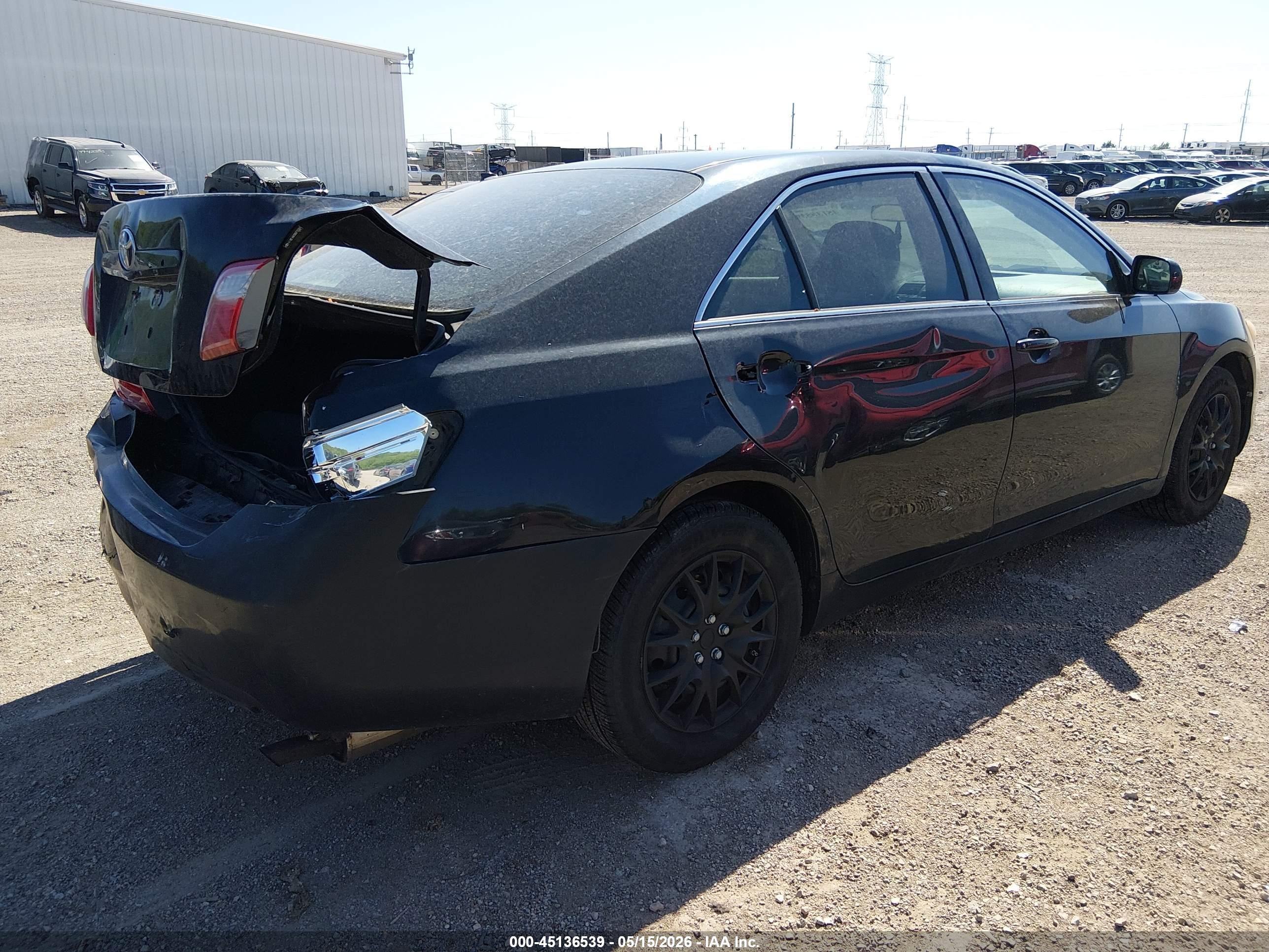 2008 Toyota Camry   Black vin: 4T1BE46KX8U735501