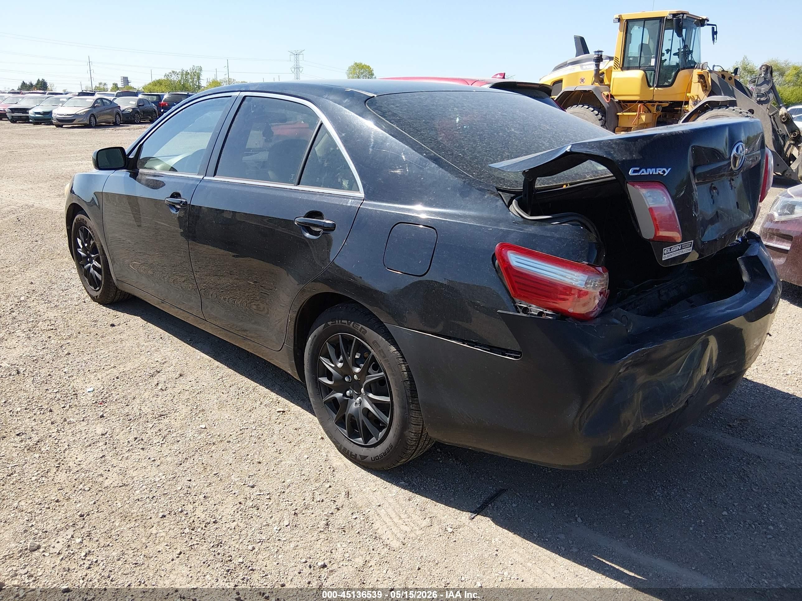 2008 Toyota Camry   Black vin: 4T1BE46KX8U735501