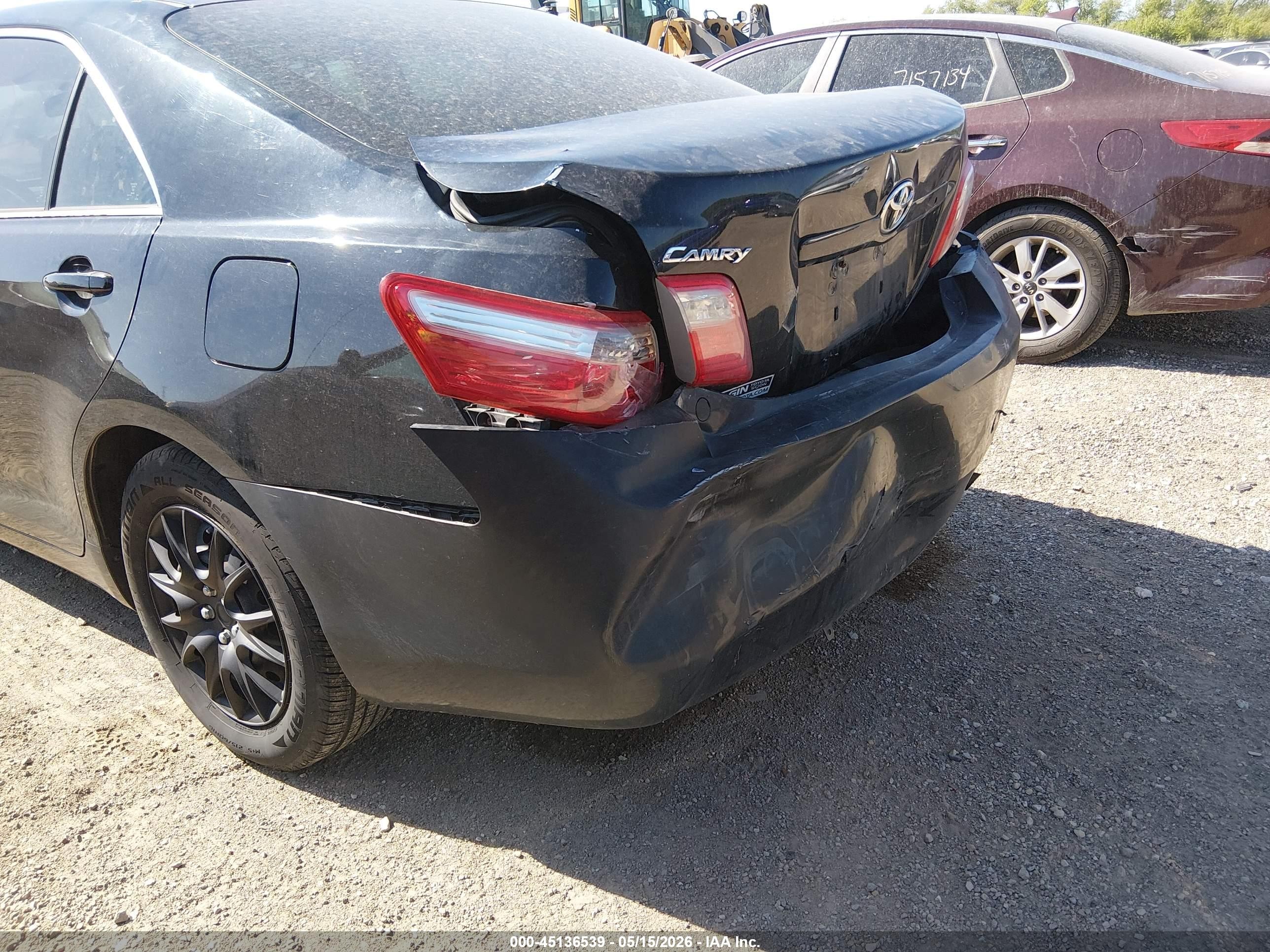 2008 Toyota Camry   Black vin: 4T1BE46KX8U735501