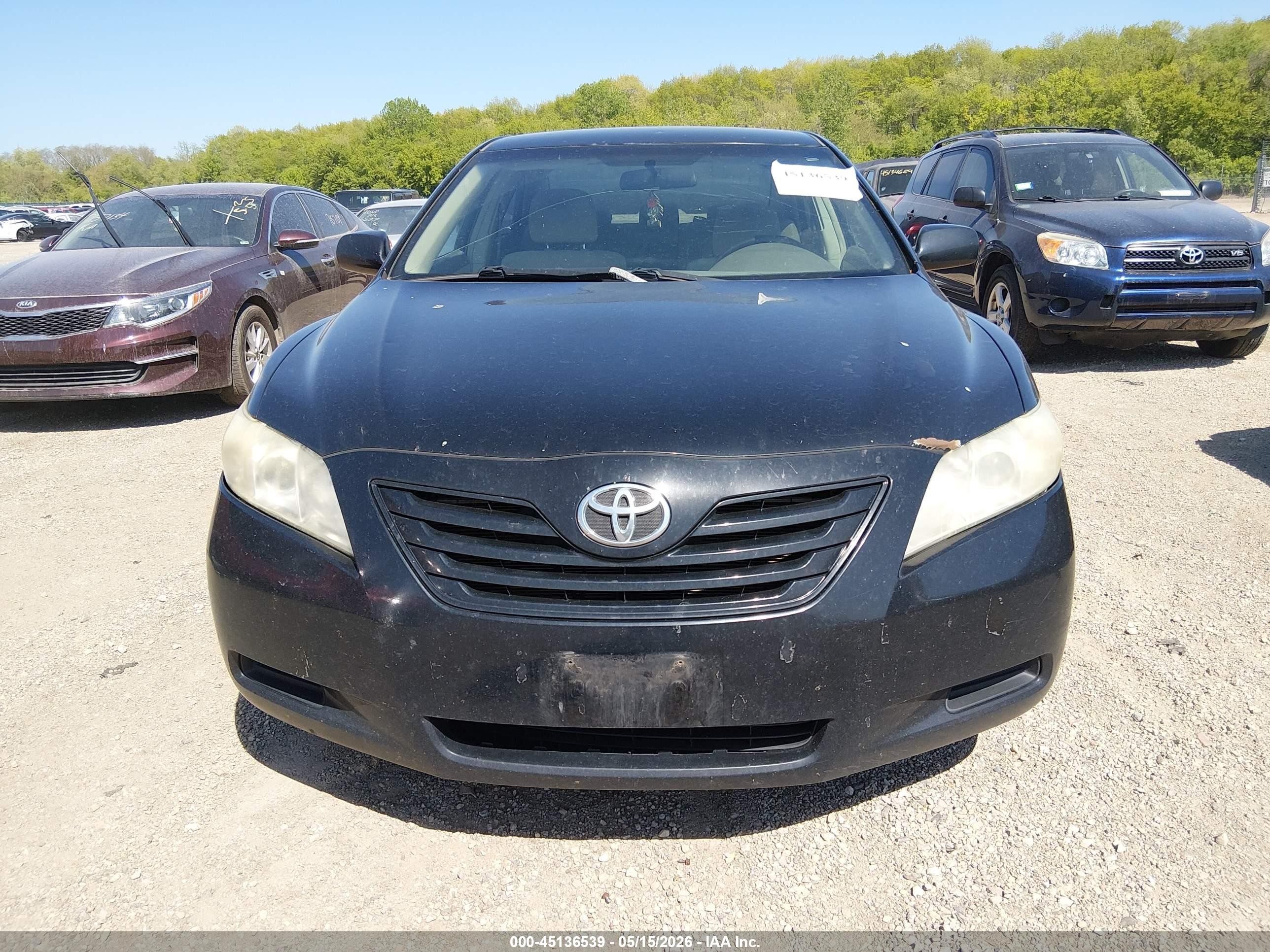 2008 Toyota Camry   Black vin: 4T1BE46KX8U735501