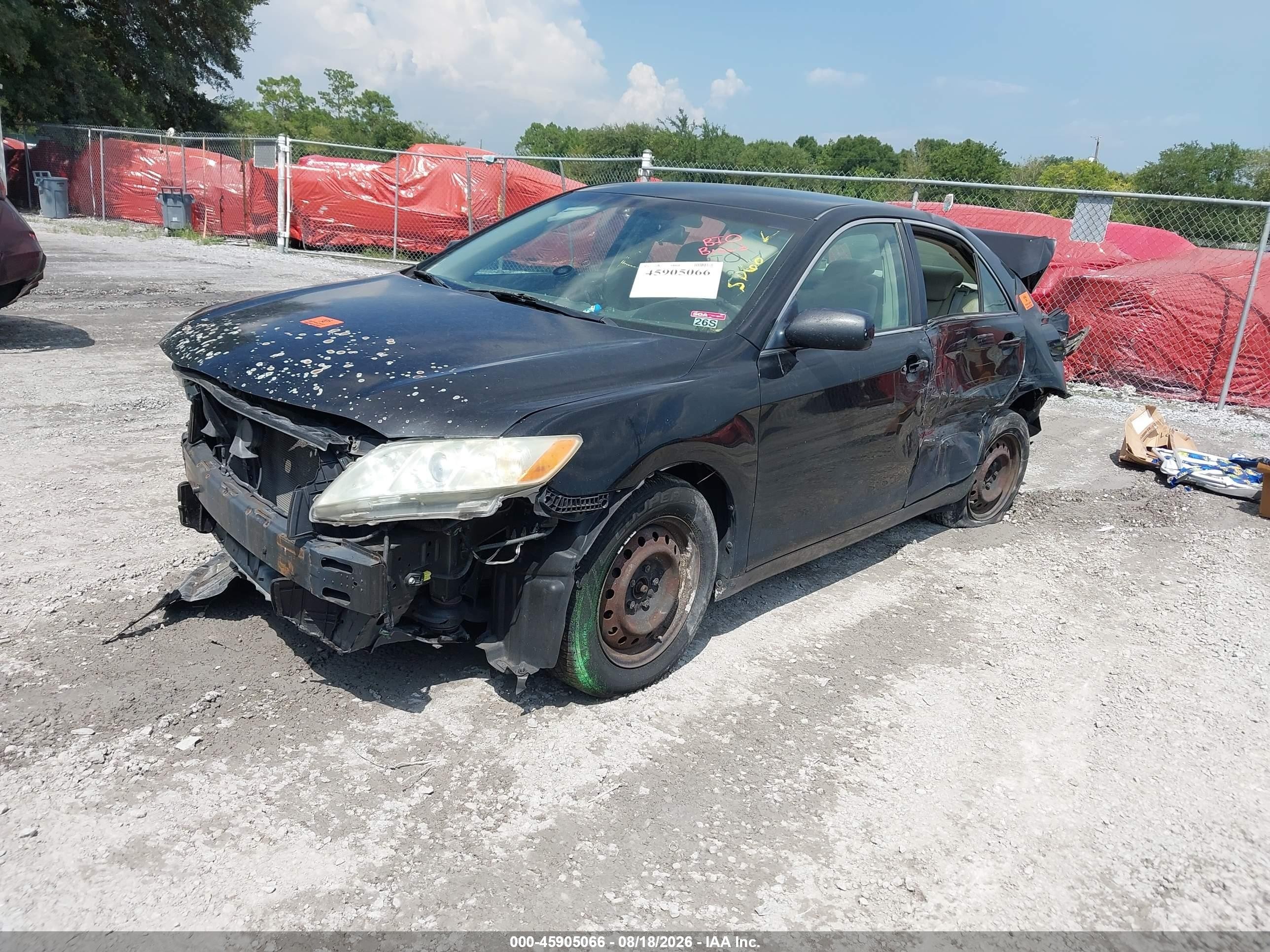 2008 Toyota Camry   Черный vin: 4T1BE46KX8U756557