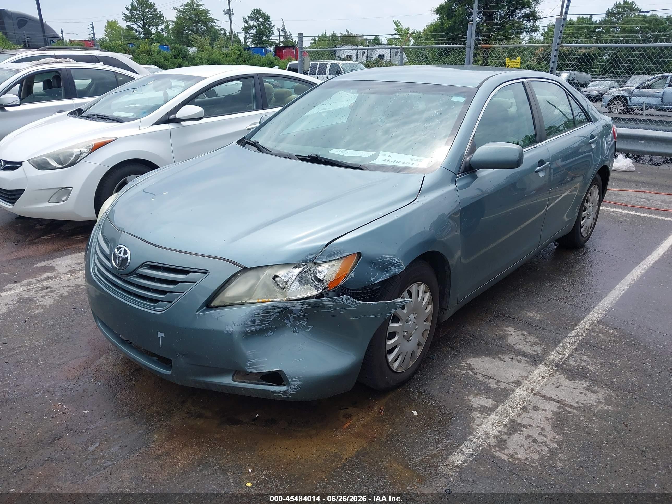 2008 Toyota Camry Le Green vin: 4T1BE46KX8U757434