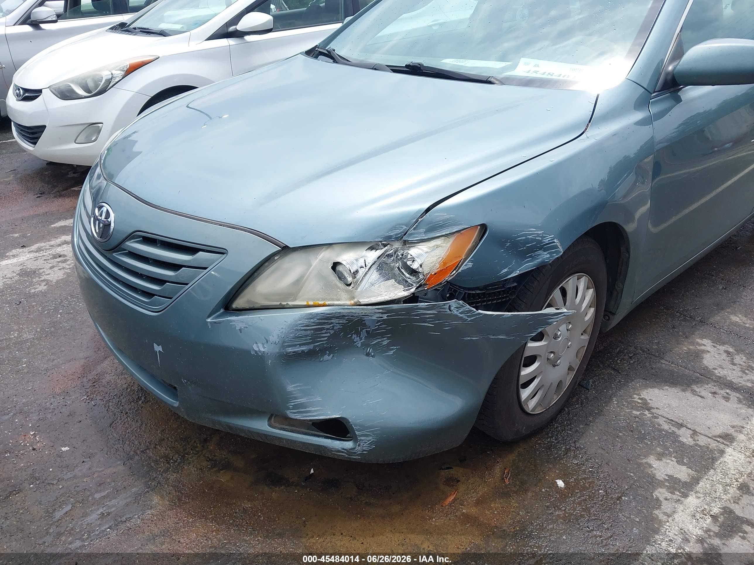2008 Toyota Camry Le Green vin: 4T1BE46KX8U757434
