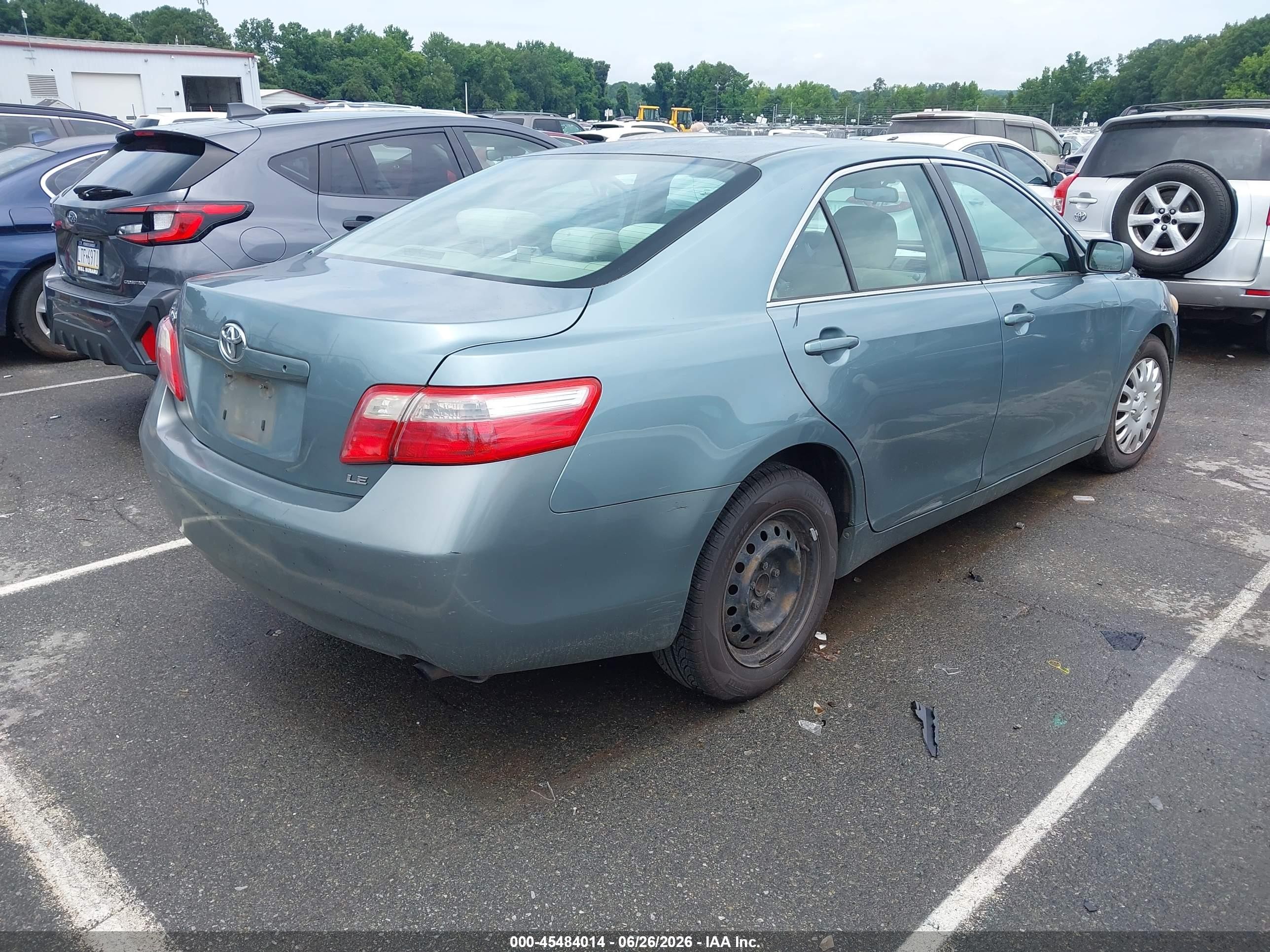 2008 Toyota Camry Le Green vin: 4T1BE46KX8U757434