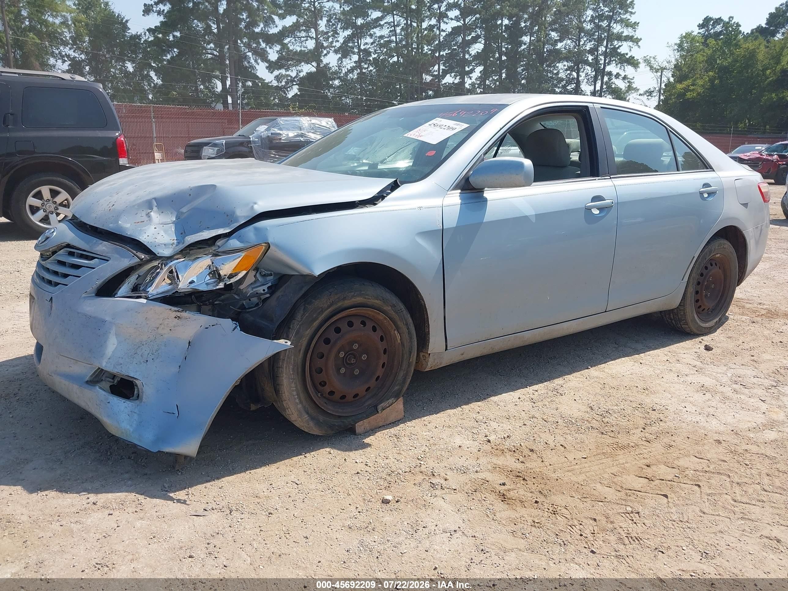 2008 Toyota Camry Le Blue vin: 4T1BE46KX8U780633
