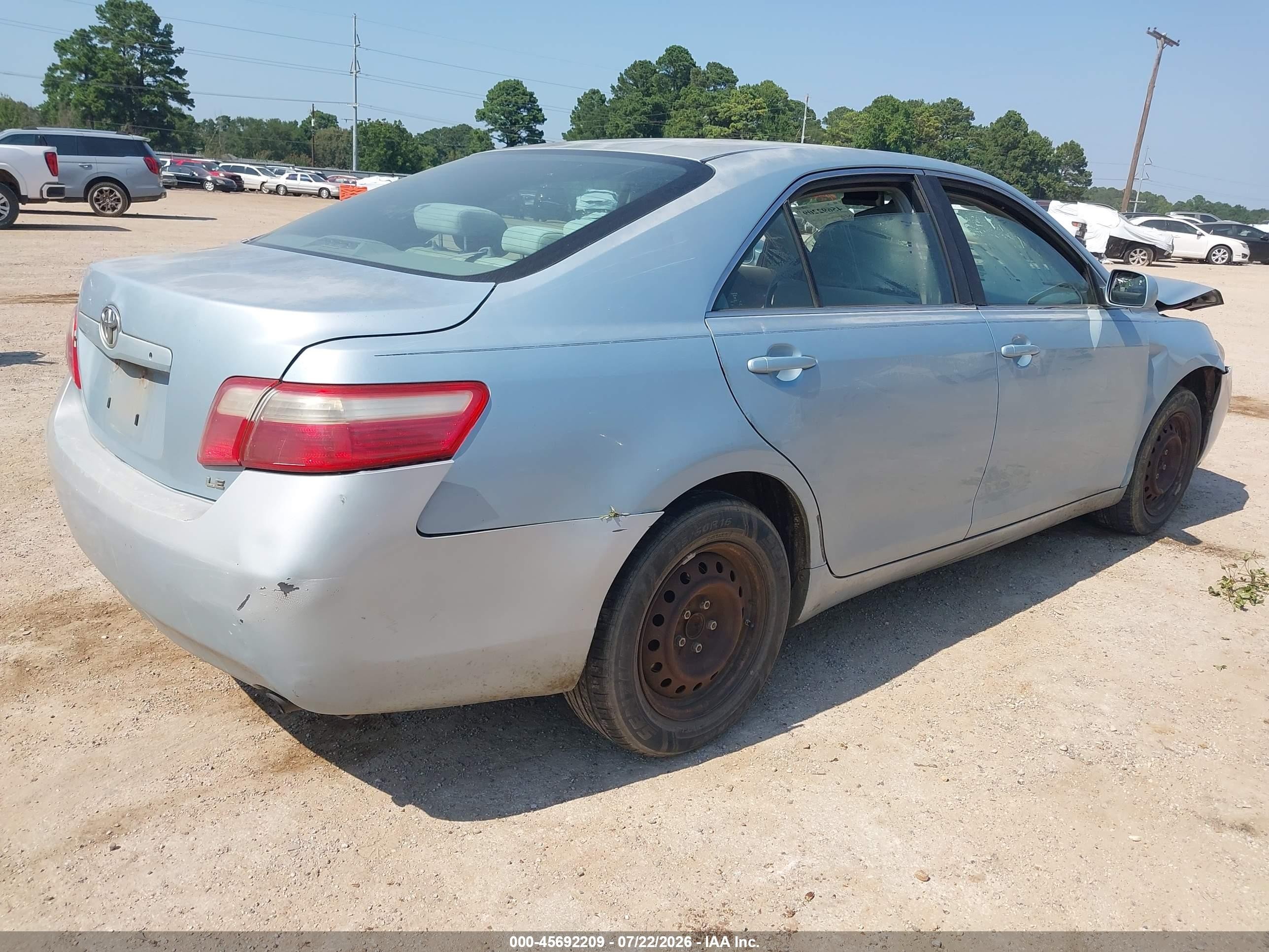 2008 Toyota Camry Le Blue vin: 4T1BE46KX8U780633