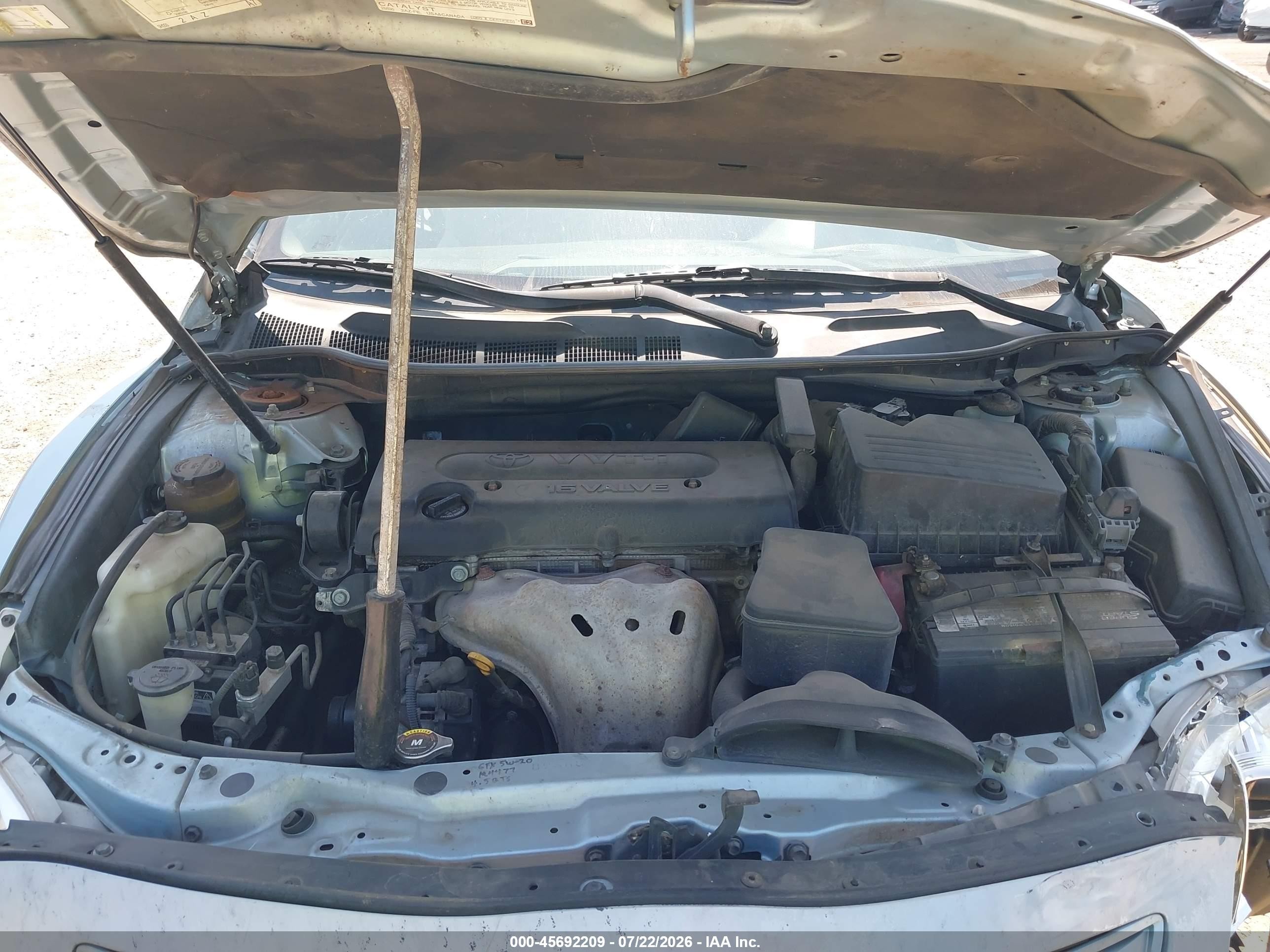 2008 Toyota Camry Le Blue vin: 4T1BE46KX8U780633