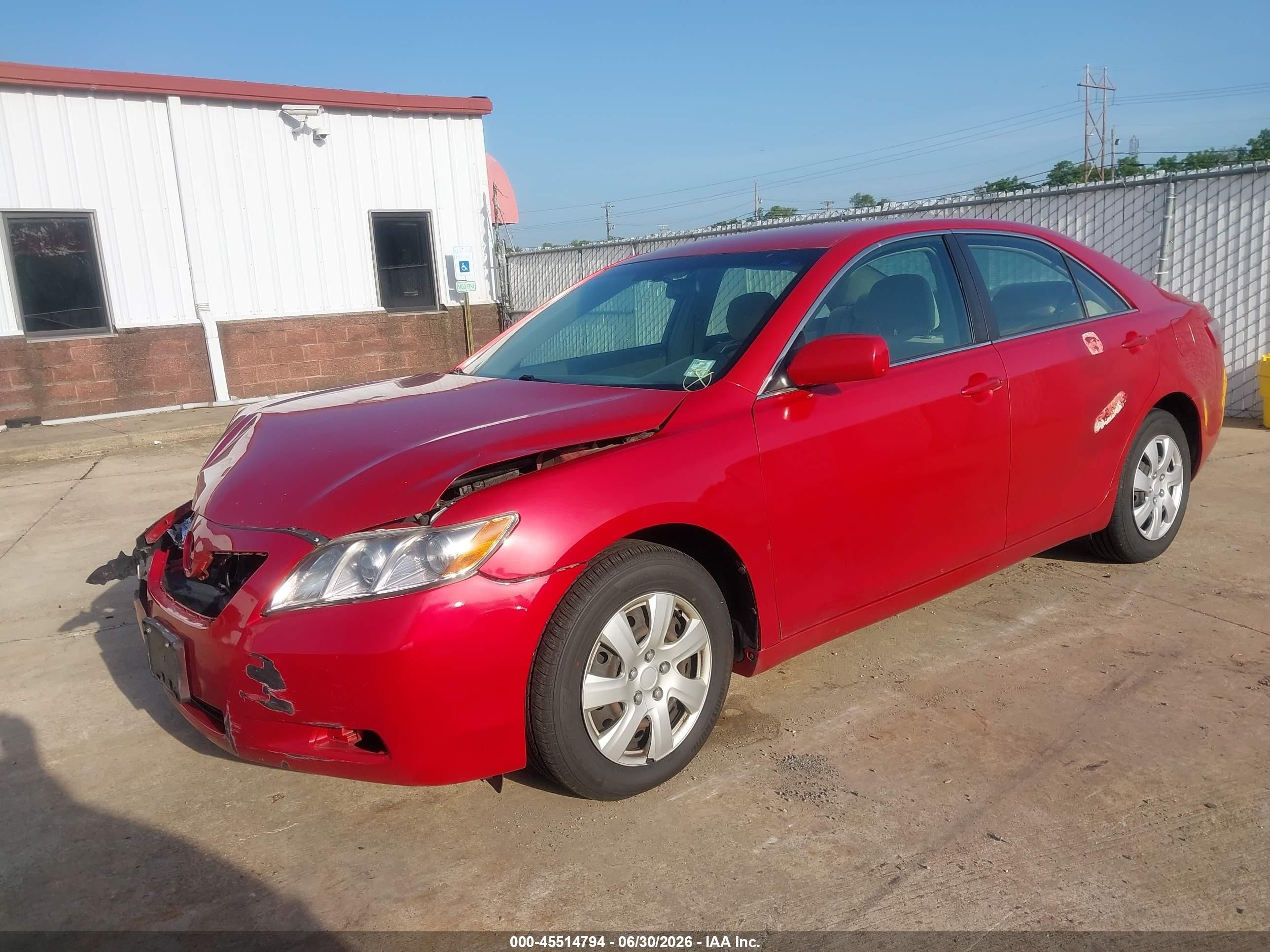 2009 Toyota Camry Le Red vin: 4T1BE46KX9U360310