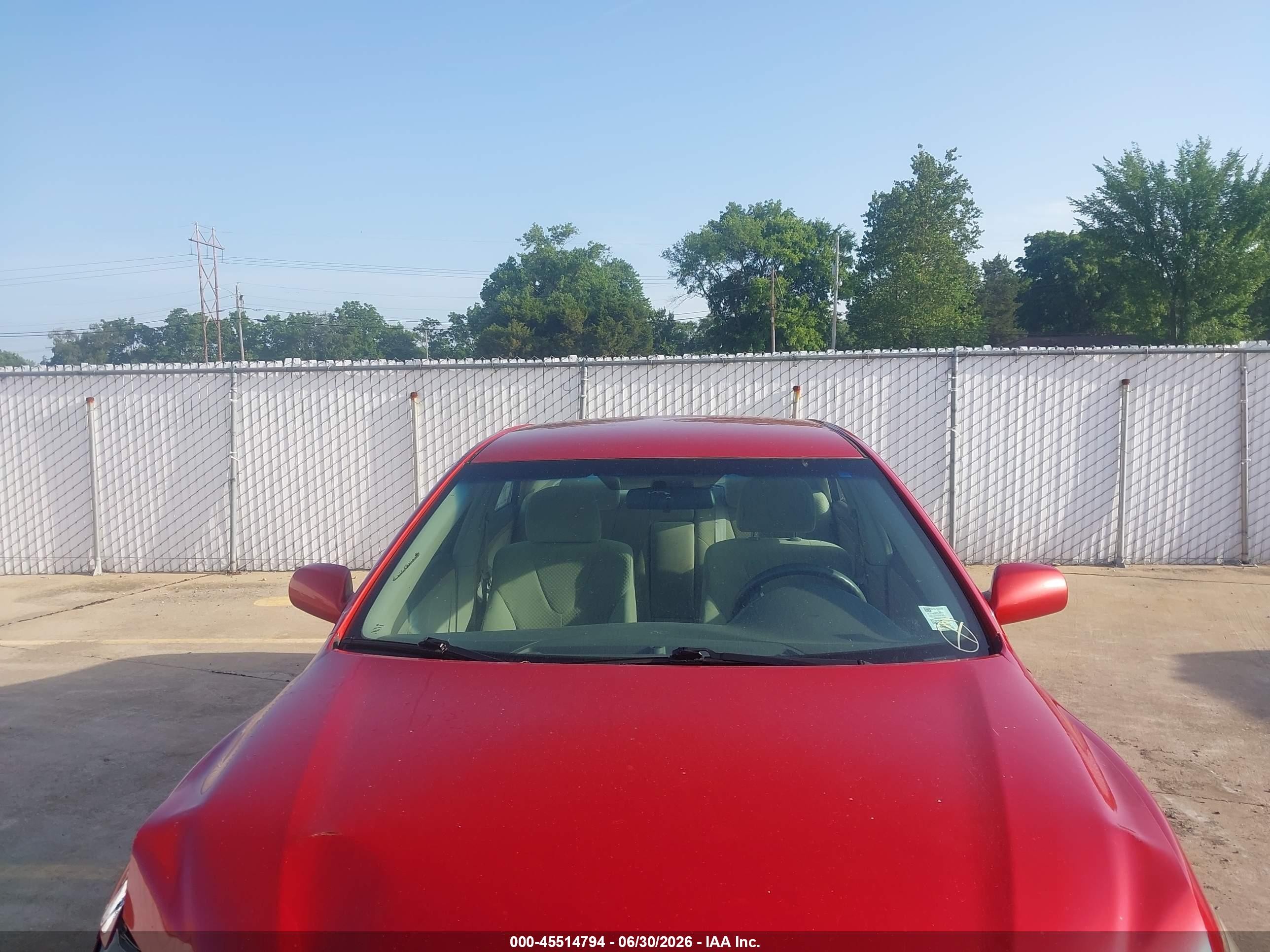 2009 Toyota Camry Le Red vin: 4T1BE46KX9U360310