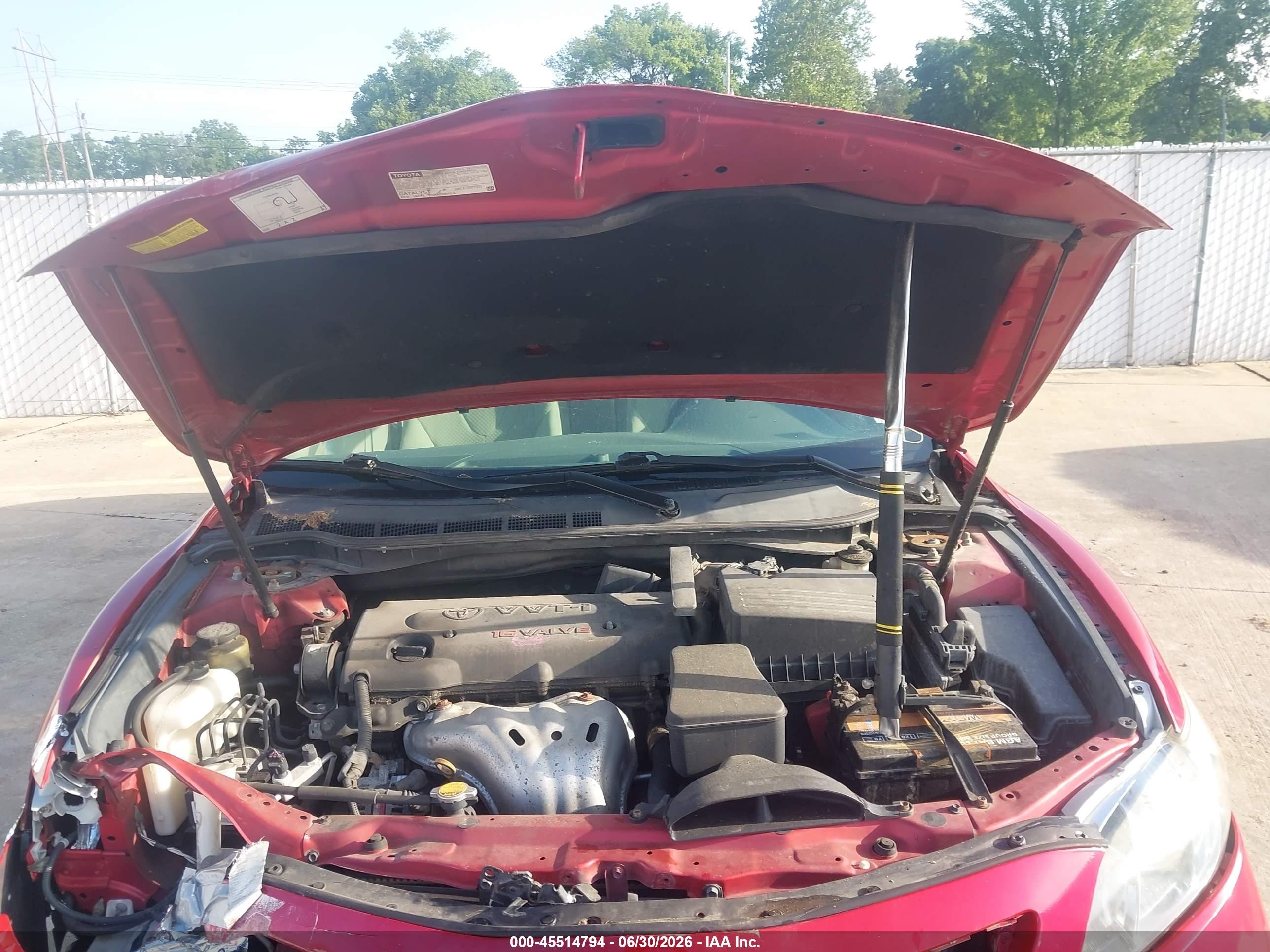 2009 Toyota Camry Le Red vin: 4T1BE46KX9U360310