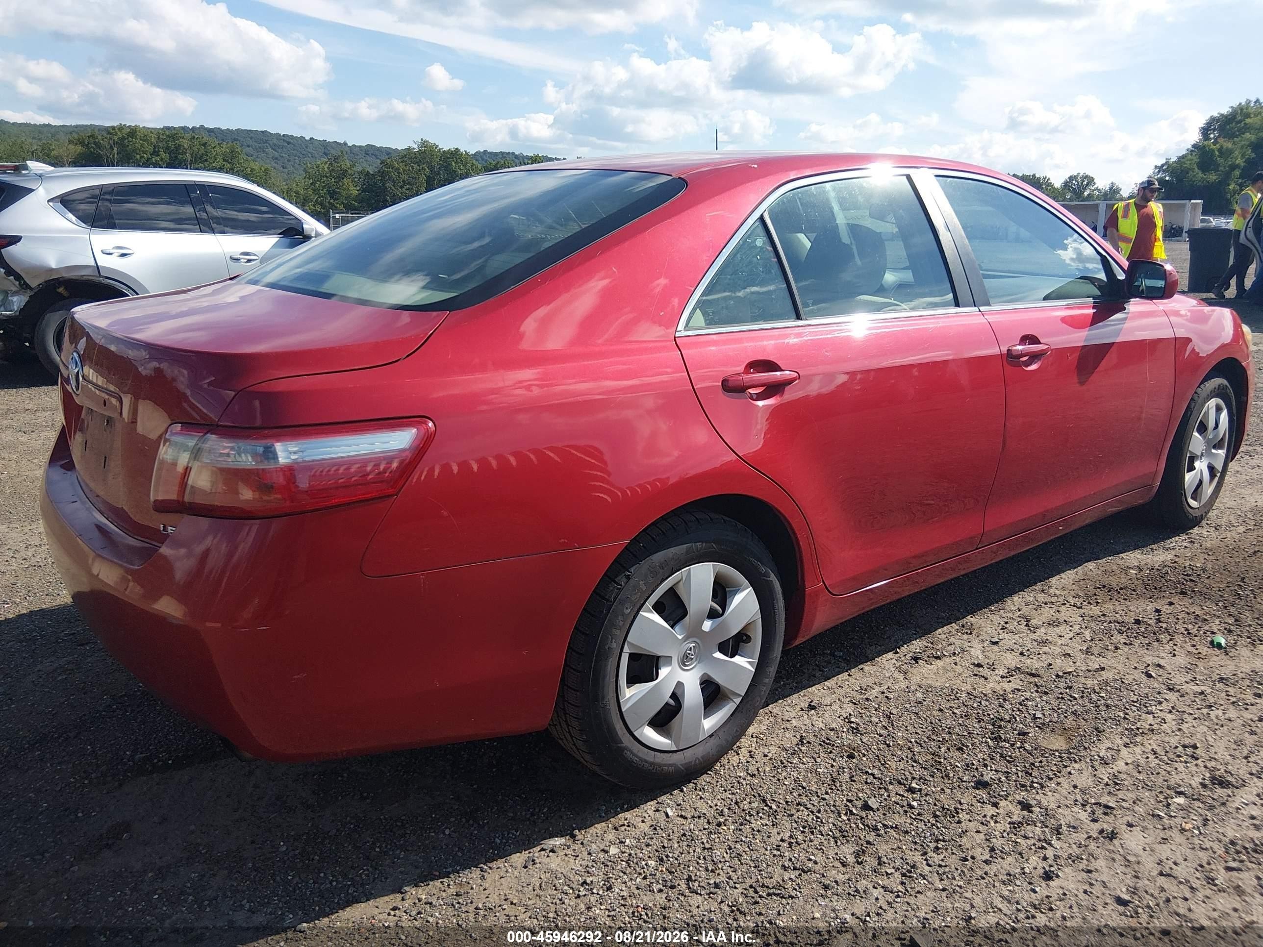 2009 Toyota Camry Le Красный vin: 4T1BE46KX9U398720