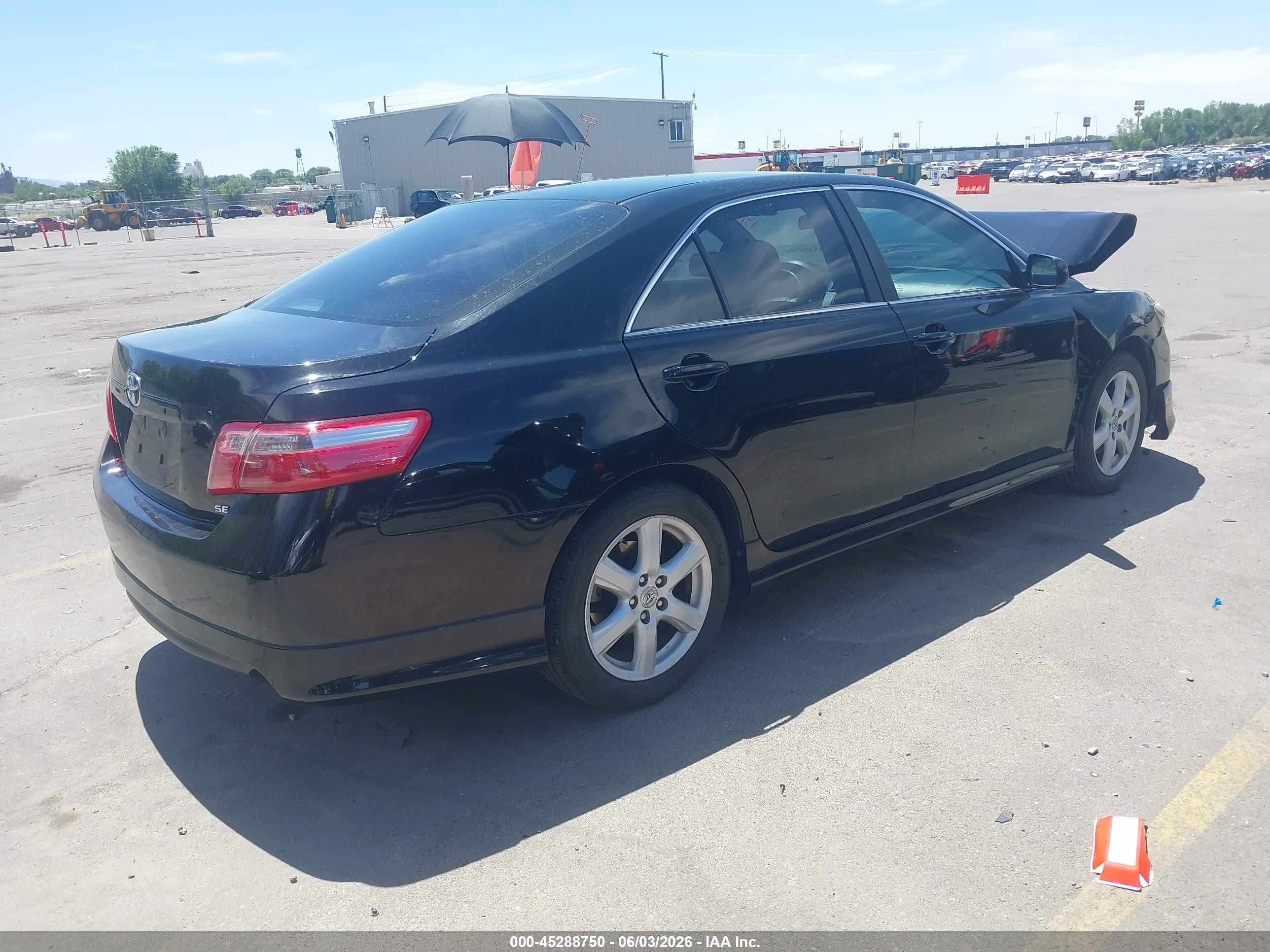 2009 Toyota Camry Se Black vin: 4T1BE46KX9U407142
