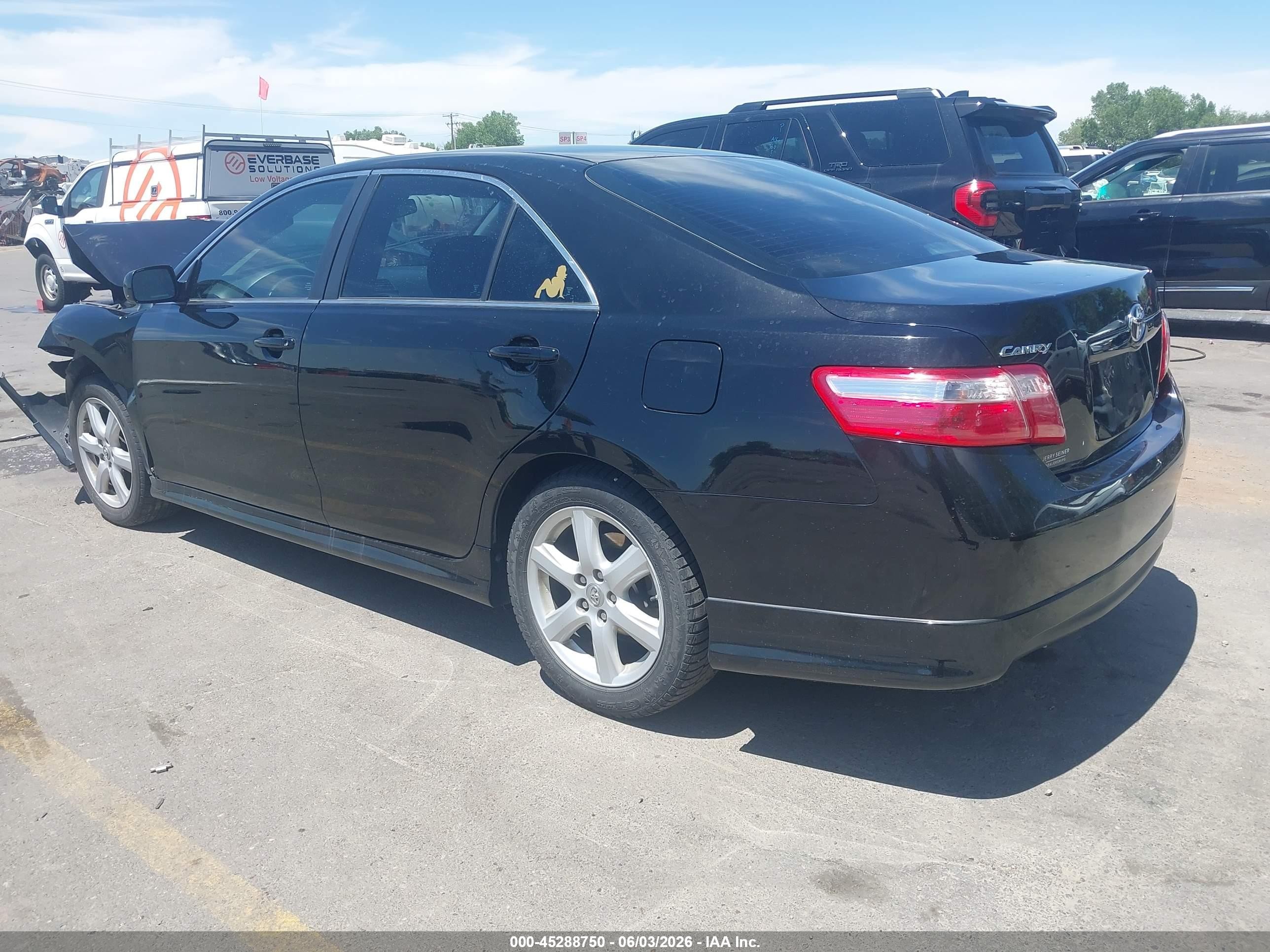 2009 Toyota Camry Se Black vin: 4T1BE46KX9U407142