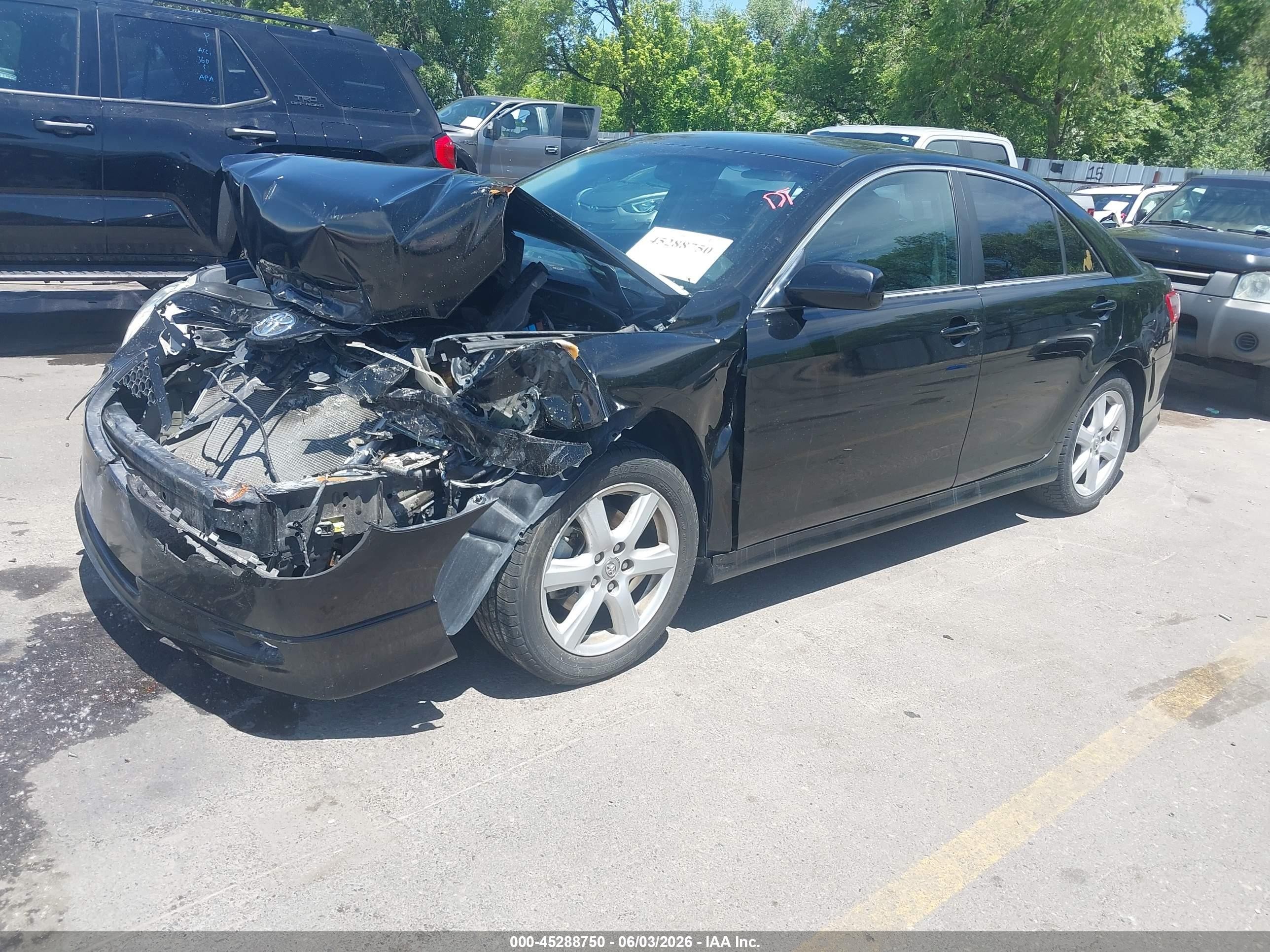 2009 Toyota Camry Se Black vin: 4T1BE46KX9U407142