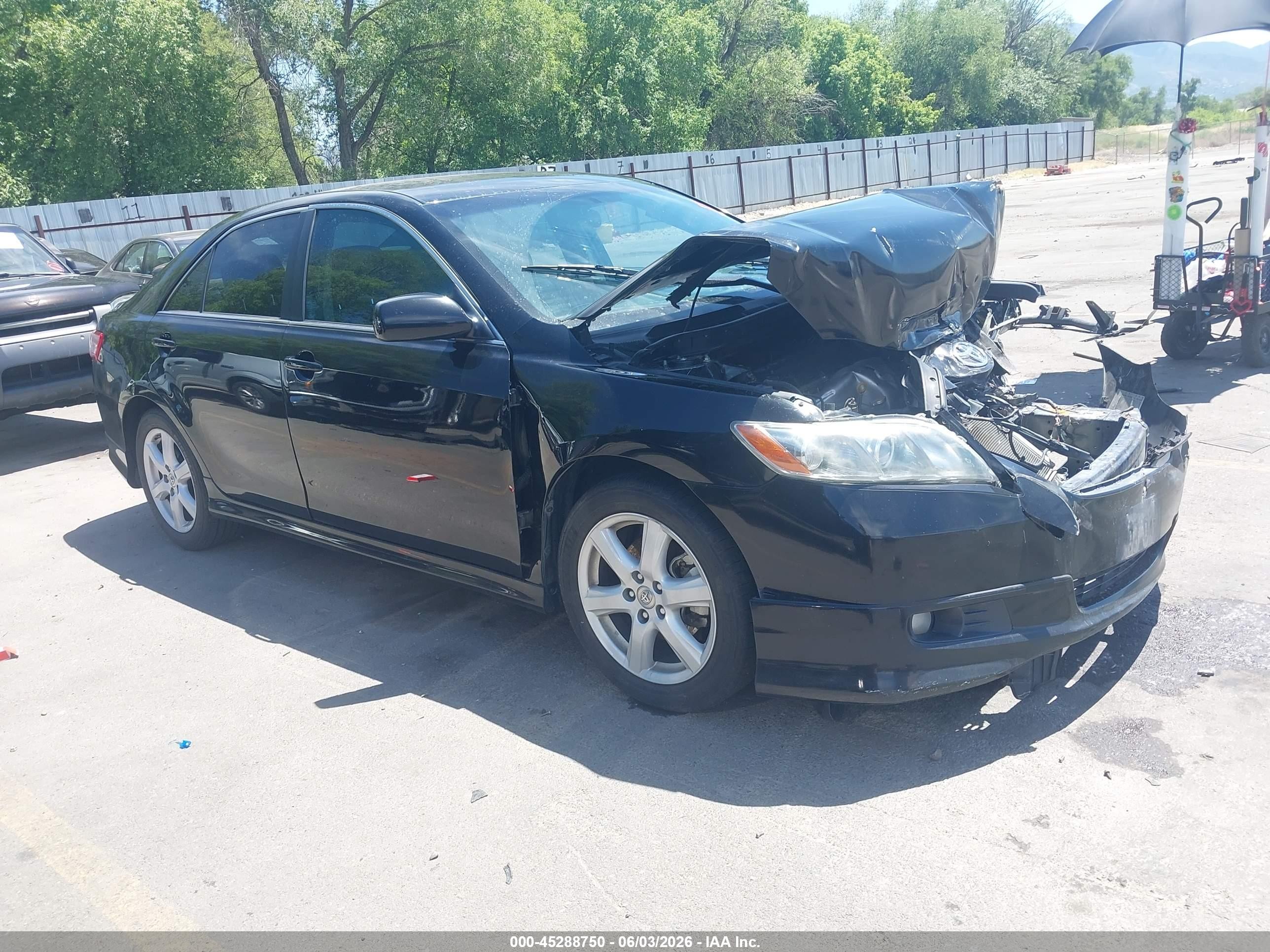 2009 Toyota Camry Se Black vin: 4T1BE46KX9U407142