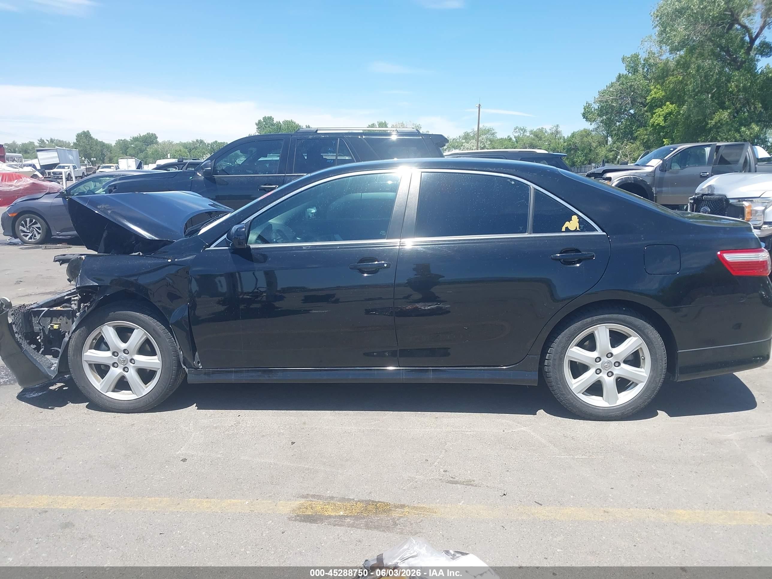 2009 Toyota Camry Se Black vin: 4T1BE46KX9U407142