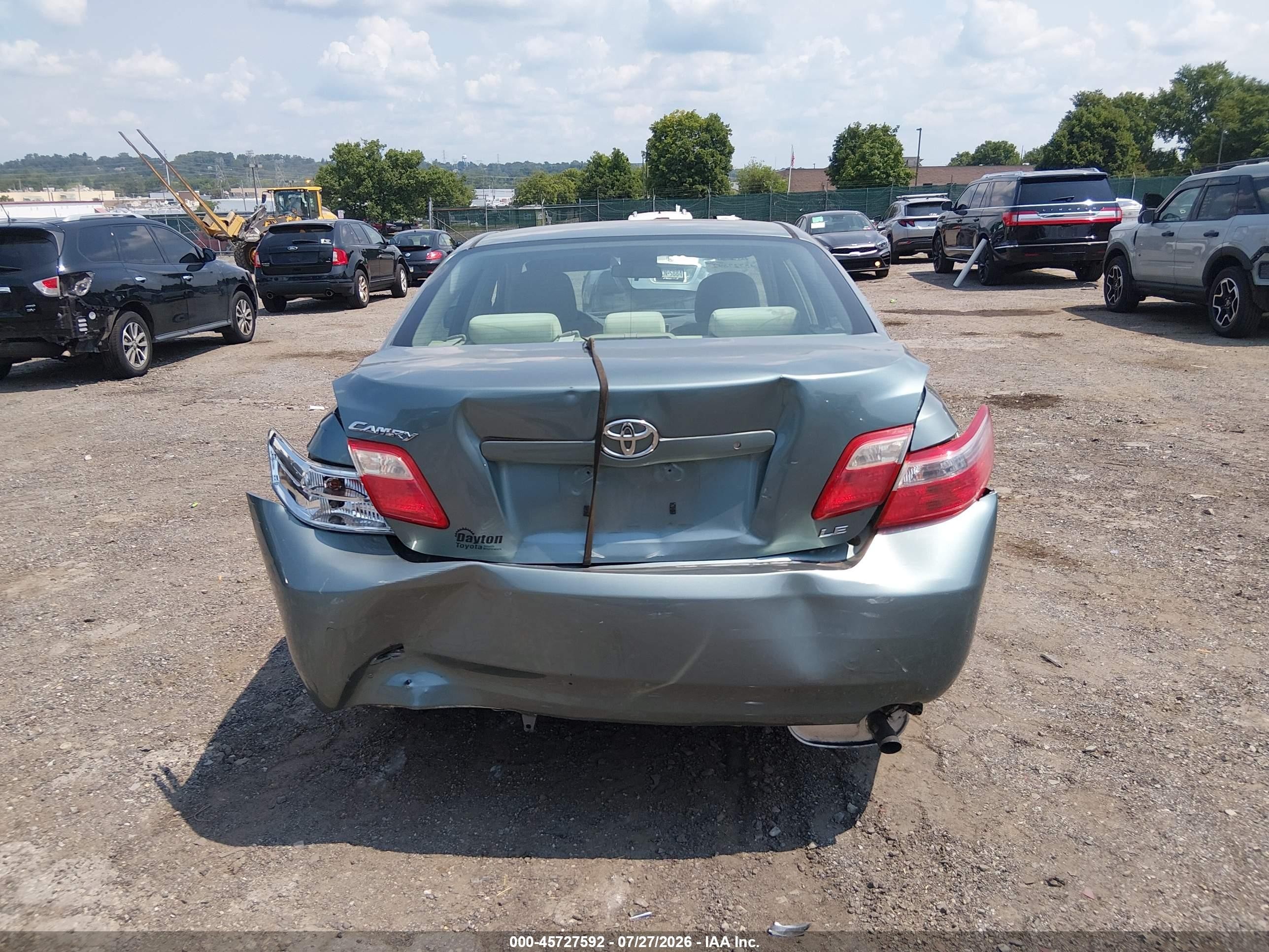 2009 Toyota Camry Le Turquoise vin: 4T1BE46KX9U866333