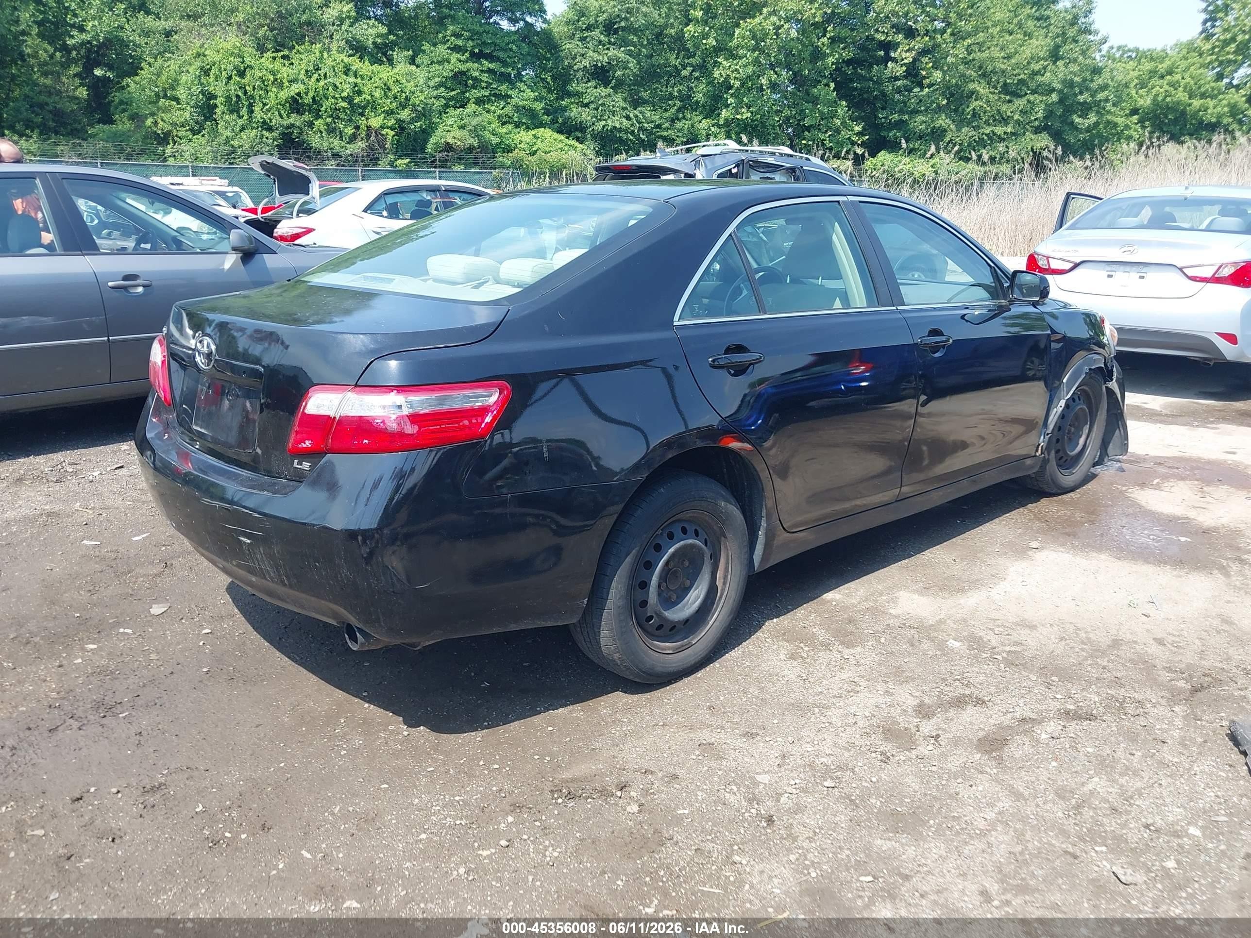 2009 Toyota Camry Le Black vin: 4T1BE46KX9U902053