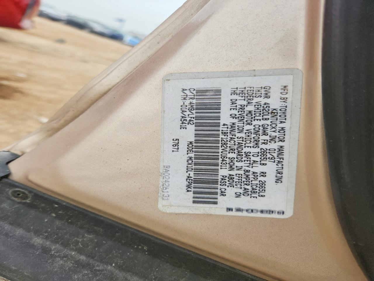 1997 Toyota Avalon Xl Tan vin: 4T1BF12B2VU164311