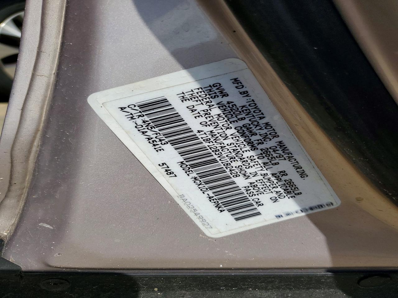 1997 Toyota Avalon Xl Gold vin: 4T1BF12B3VU182428