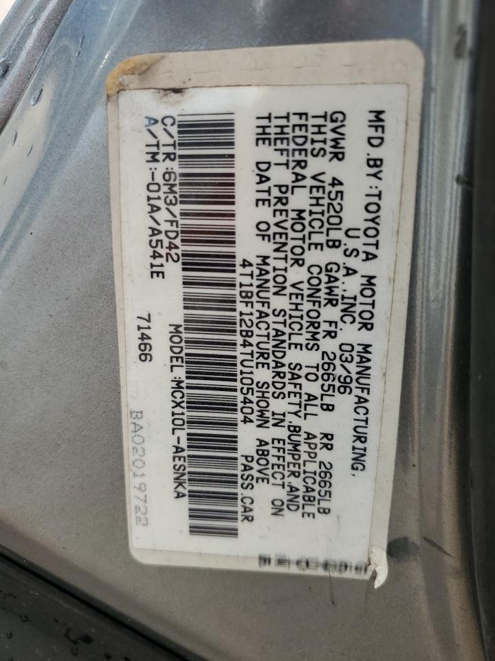 1996 Toyota Avalon Xl Green vin: 4T1BF12B4TU105404