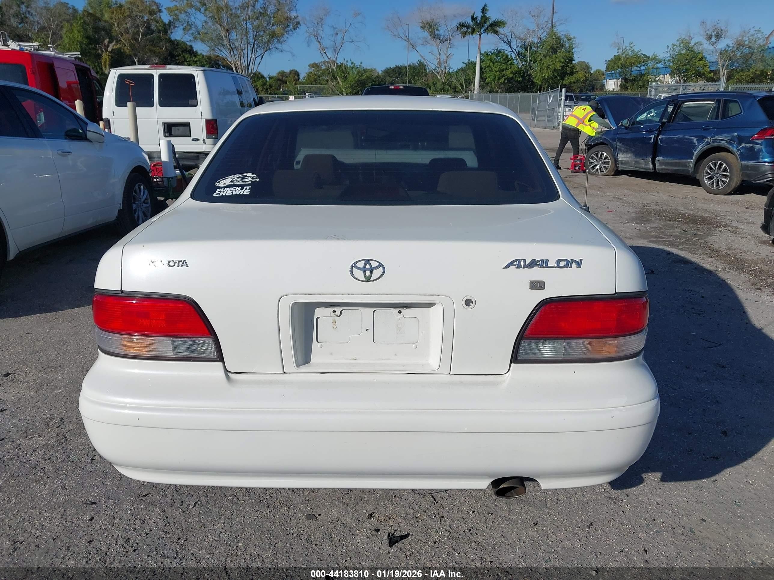 1996 Toyota Avalon Xl/xls White vin: 4T1BF12B8TU106247