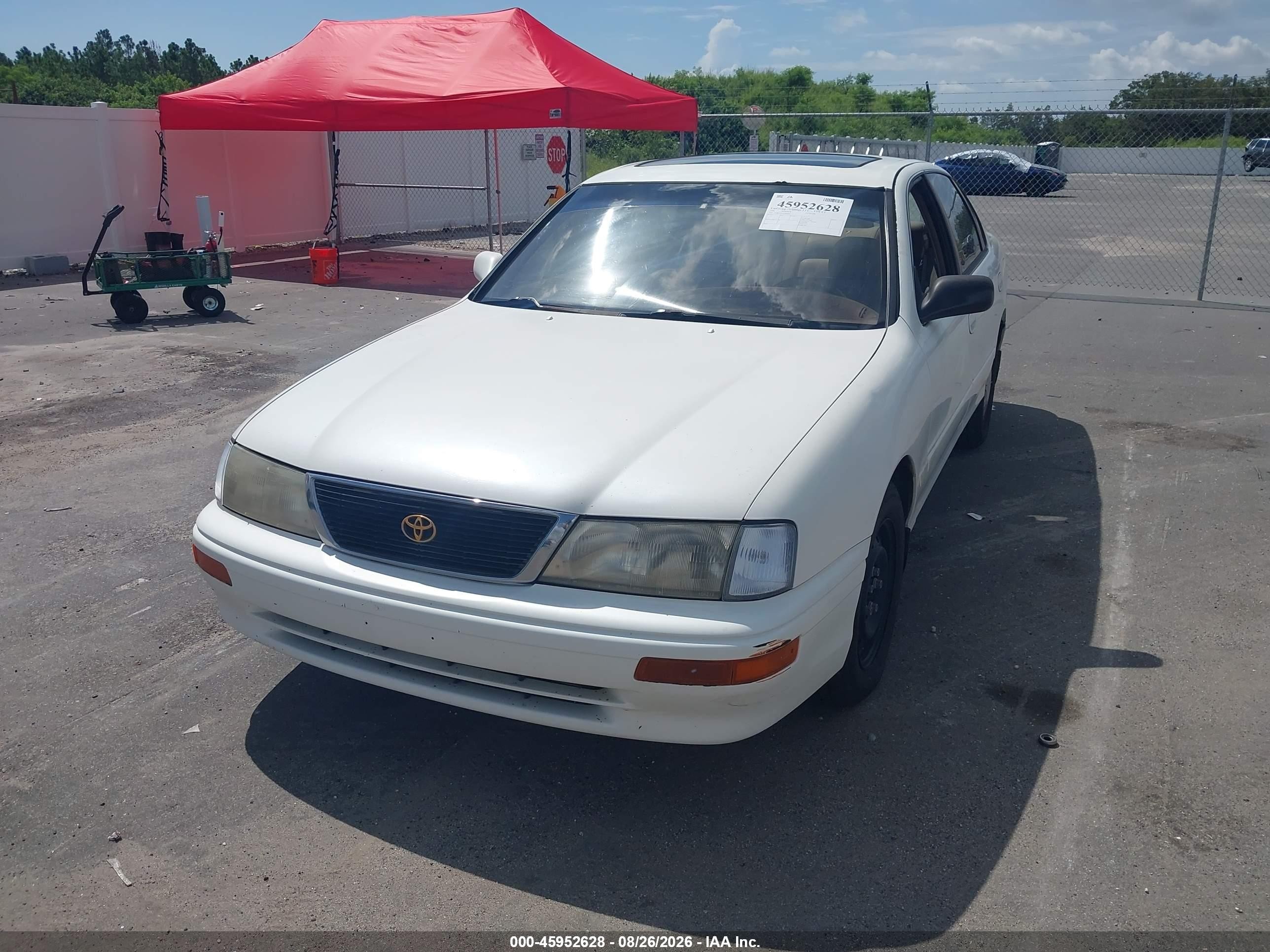 1996 Toyota Avalon Xl/xls White vin: 4T1BF12B9TU084047
