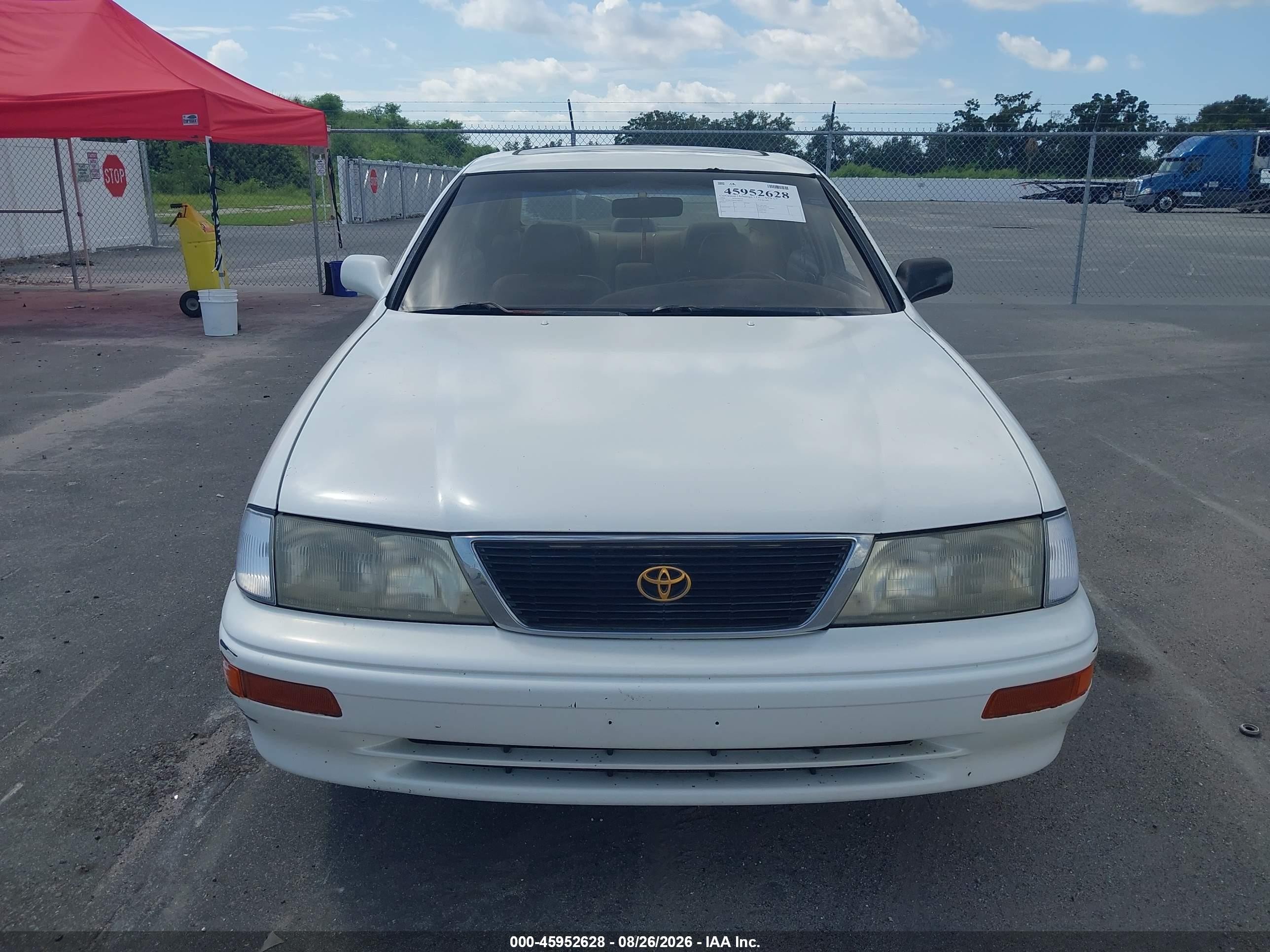 1996 Toyota Avalon Xl/xls White vin: 4T1BF12B9TU084047