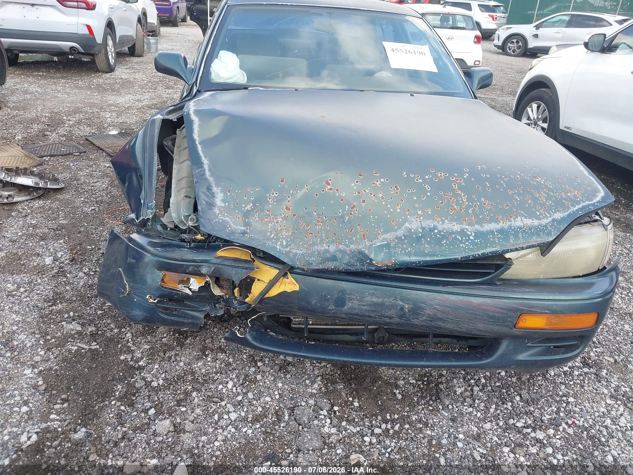 1996 Toyota Camry Le/xle/se Green vin: 4T1BF12K0TU866978
