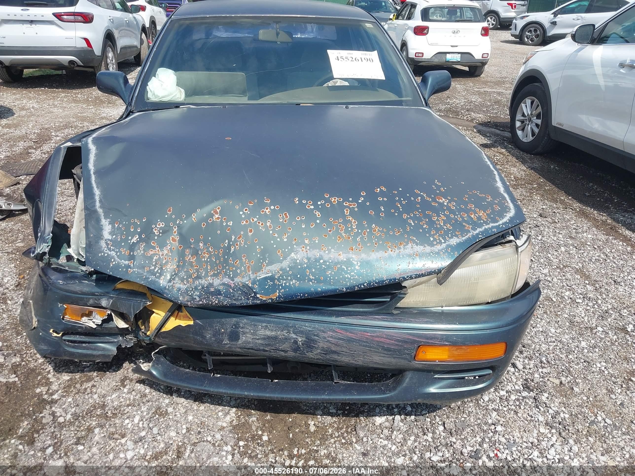1996 Toyota Camry Le/xle/se Green vin: 4T1BF12K0TU866978