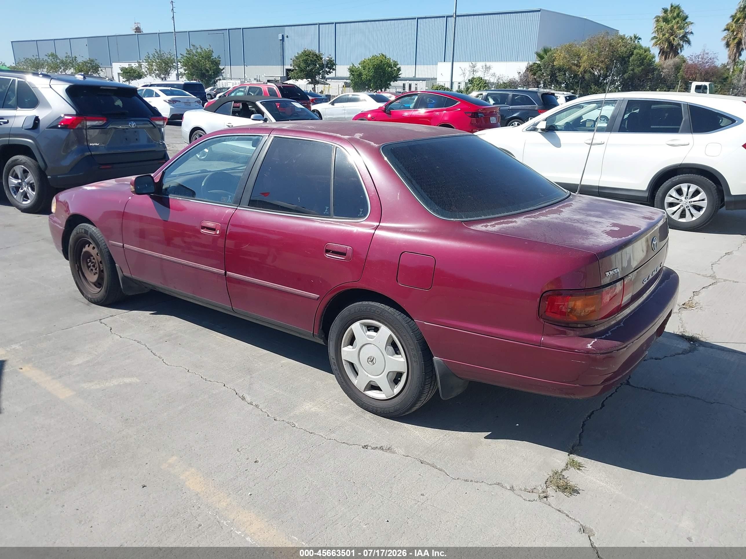 1996 Toyota Camry Le/xle/se Maroon vin: 4T1BF12KXTU138262