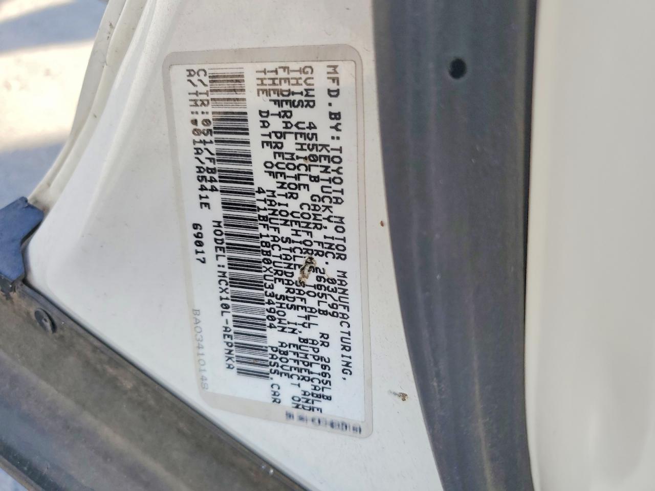1999 Toyota Avalon Xl White vin: 4T1BF18B0XU334904