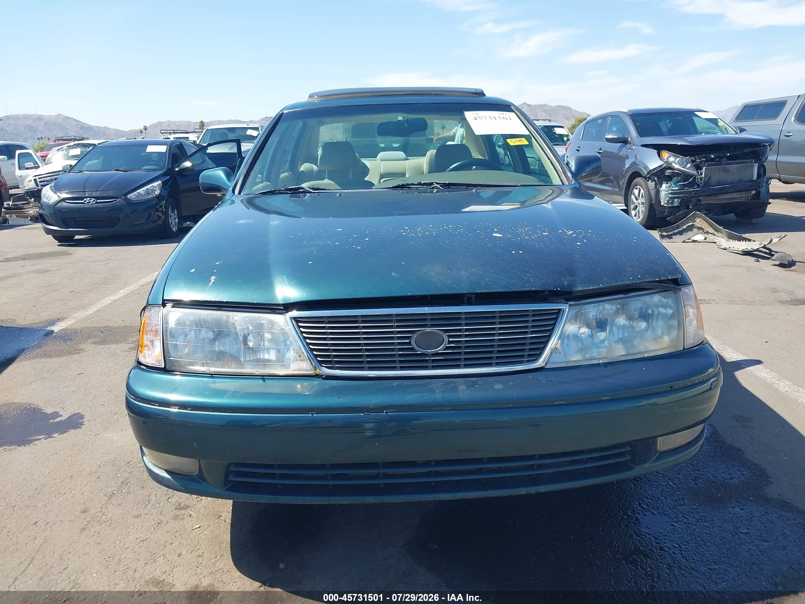 1998 Toyota Avalon Xls Green vin: 4T1BF18B1WU280981