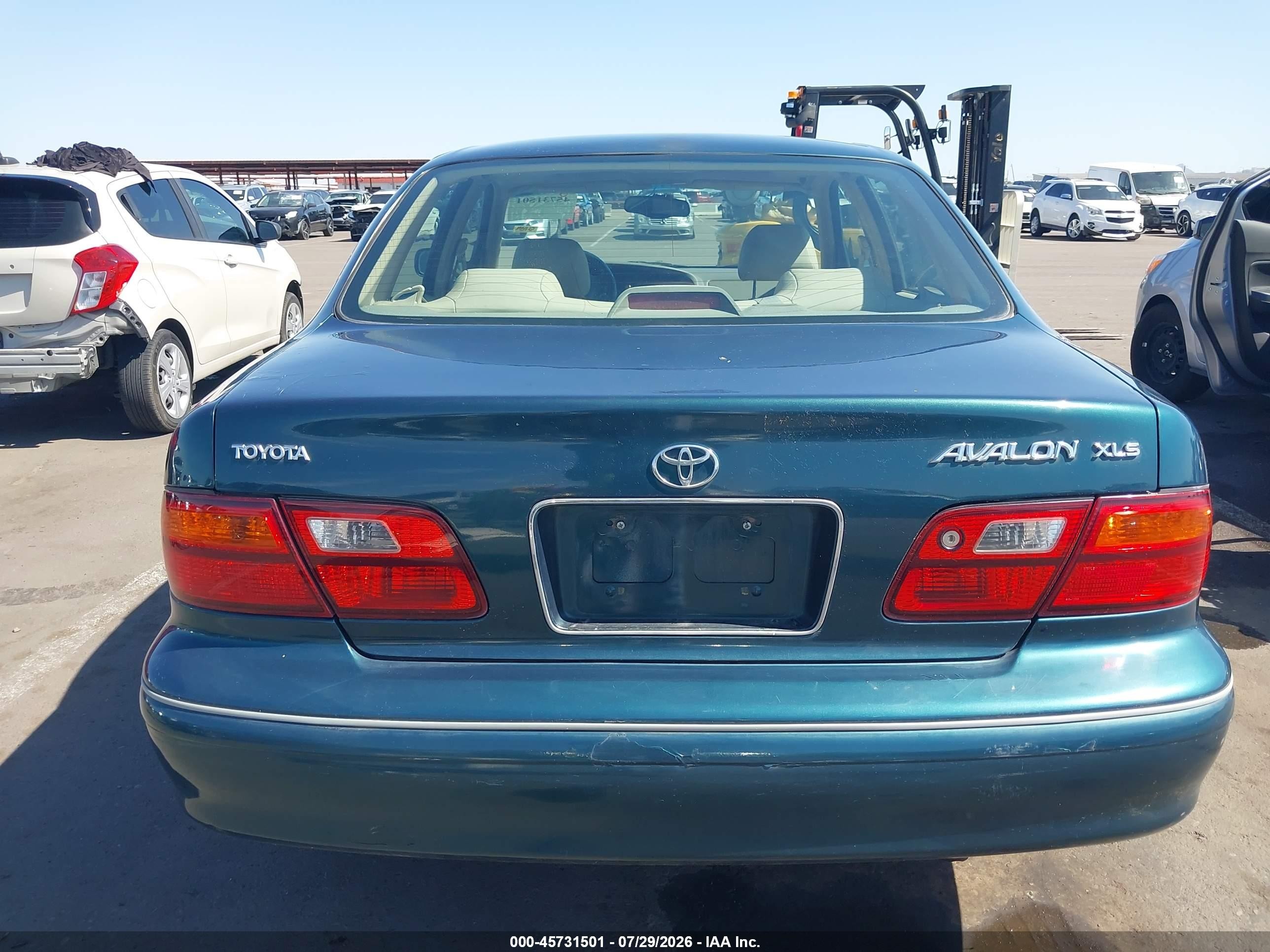 1998 Toyota Avalon Xls Green vin: 4T1BF18B1WU280981
