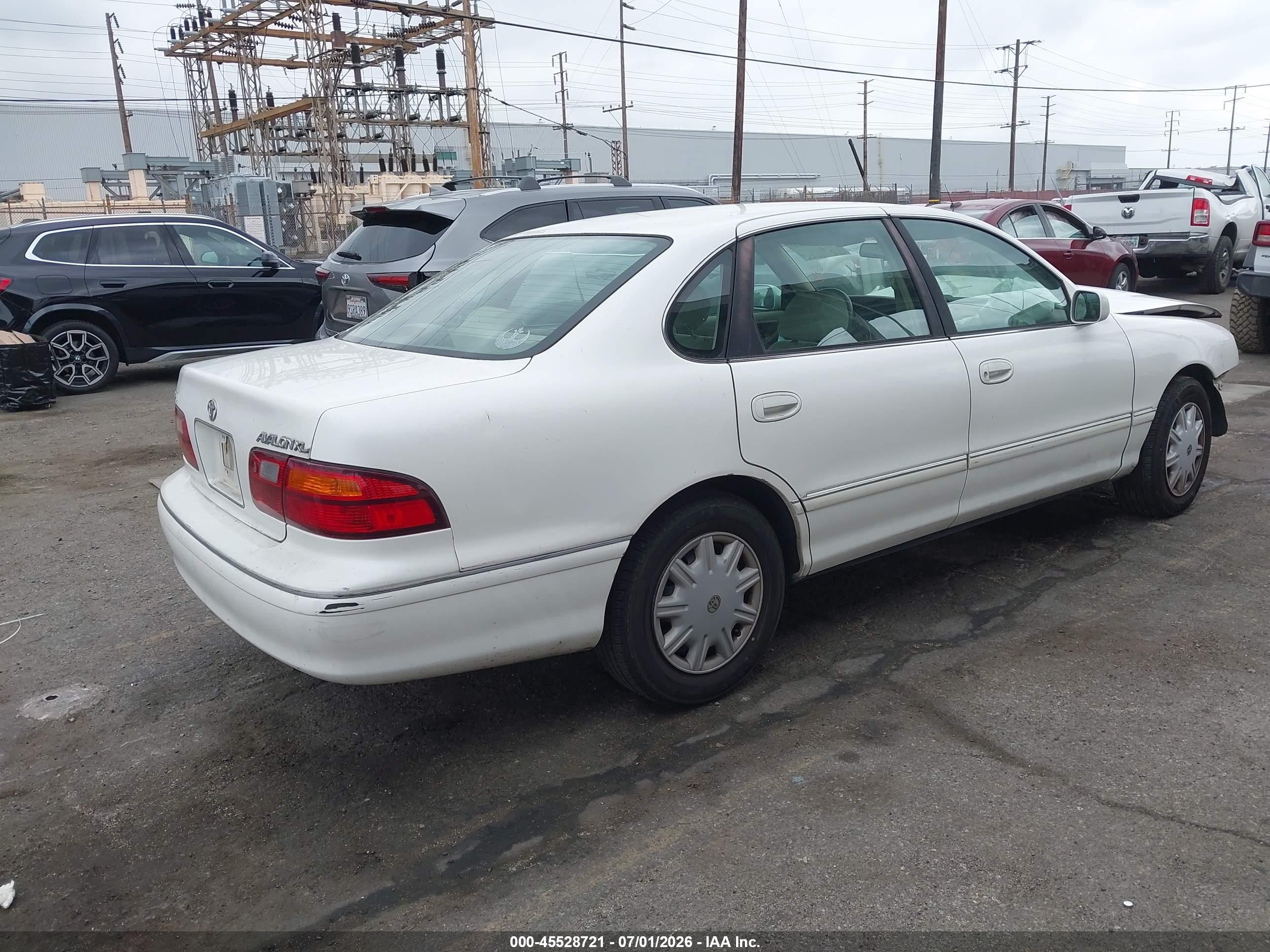 1998 Toyota Avalon Xl White vin: 4T1BF18B5WU249880