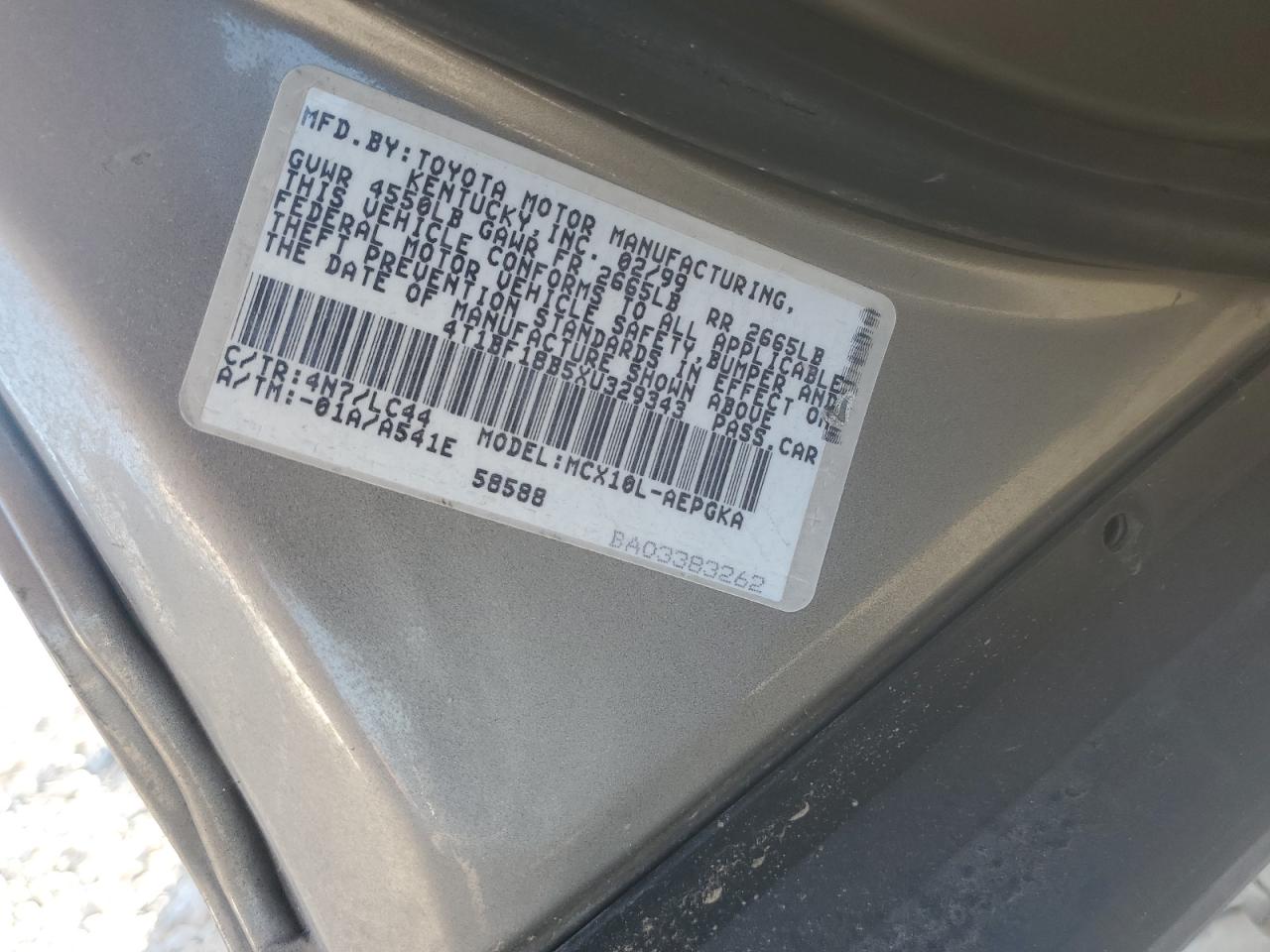 1999 Toyota Avalon Xl Tan vin: 4T1BF18B5XU329343