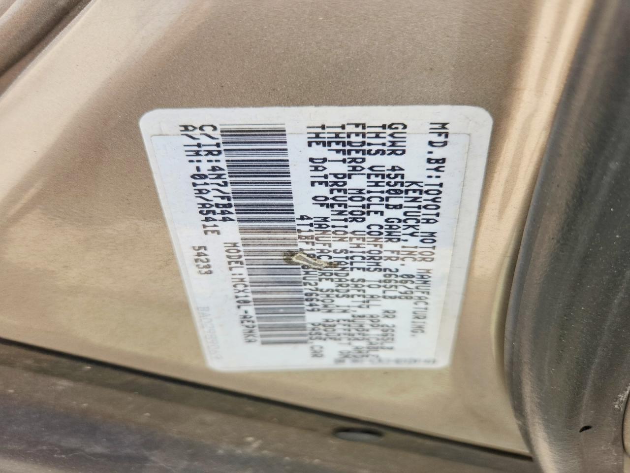 1998 Toyota Avalon Xl Beige vin: 4T1BF18B6WU276649