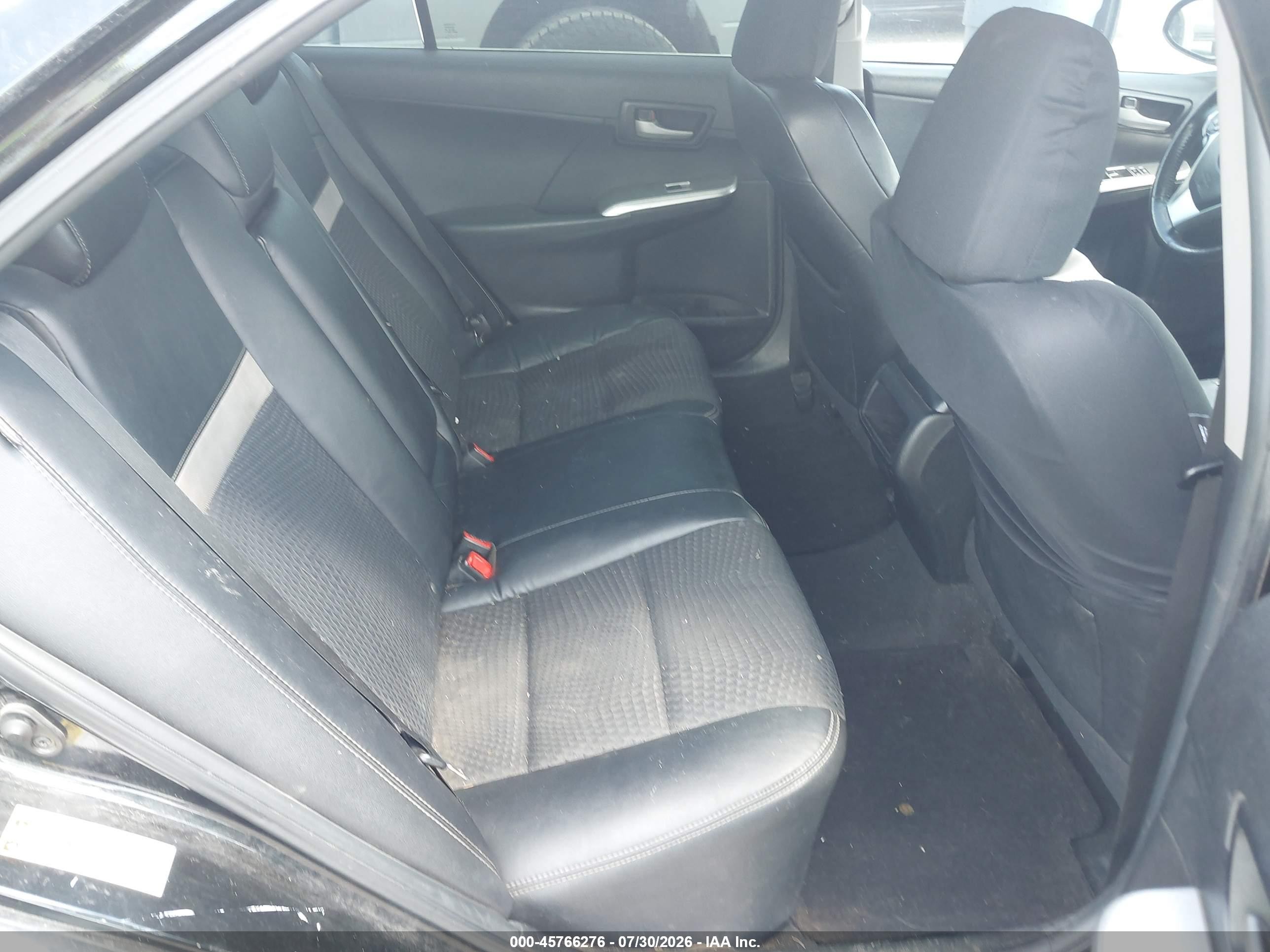 2012 Toyota Camry Se Black vin: 4T1BF1FK0CU014382
