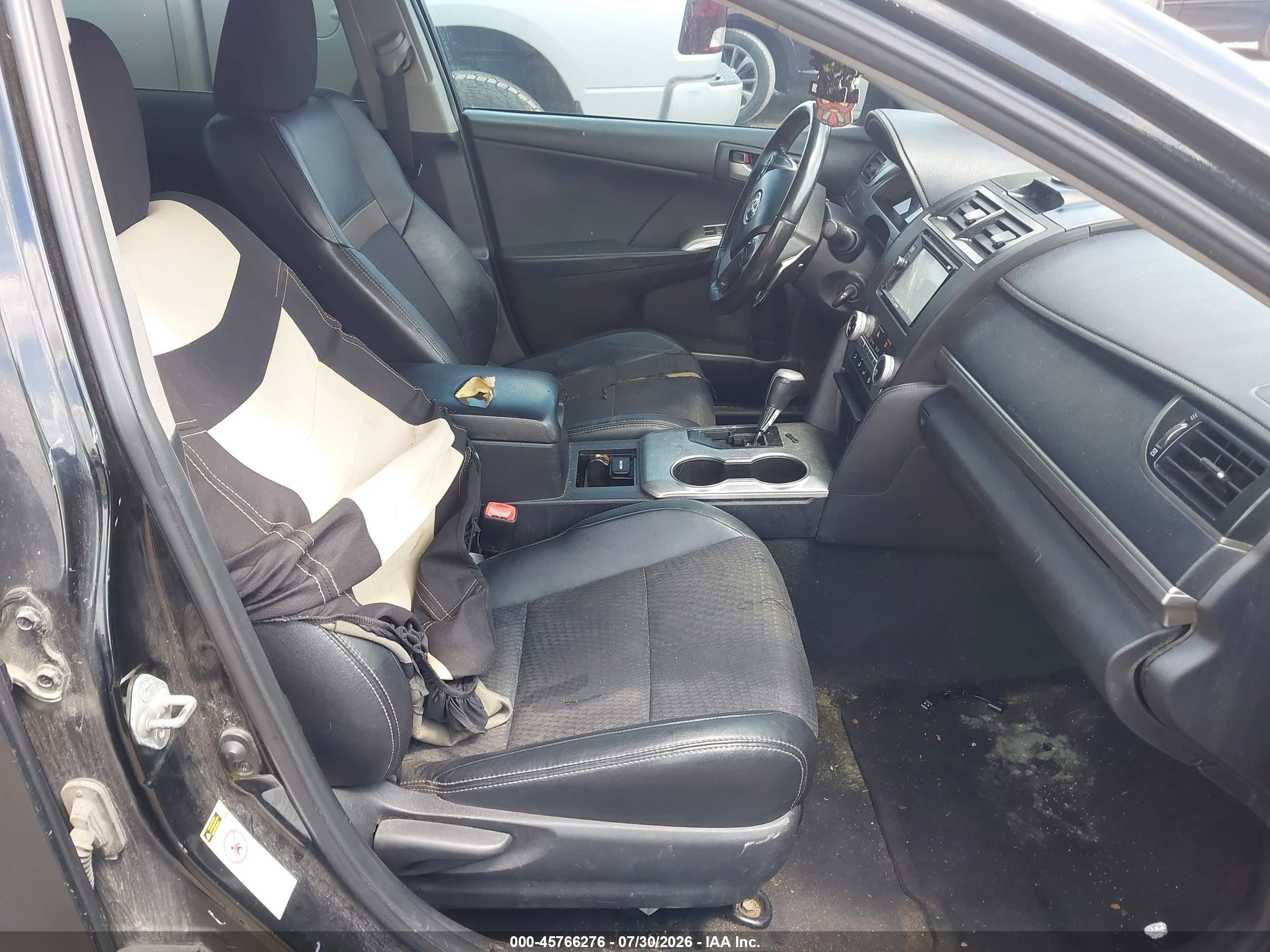 2012 Toyota Camry Se Black vin: 4T1BF1FK0CU014382