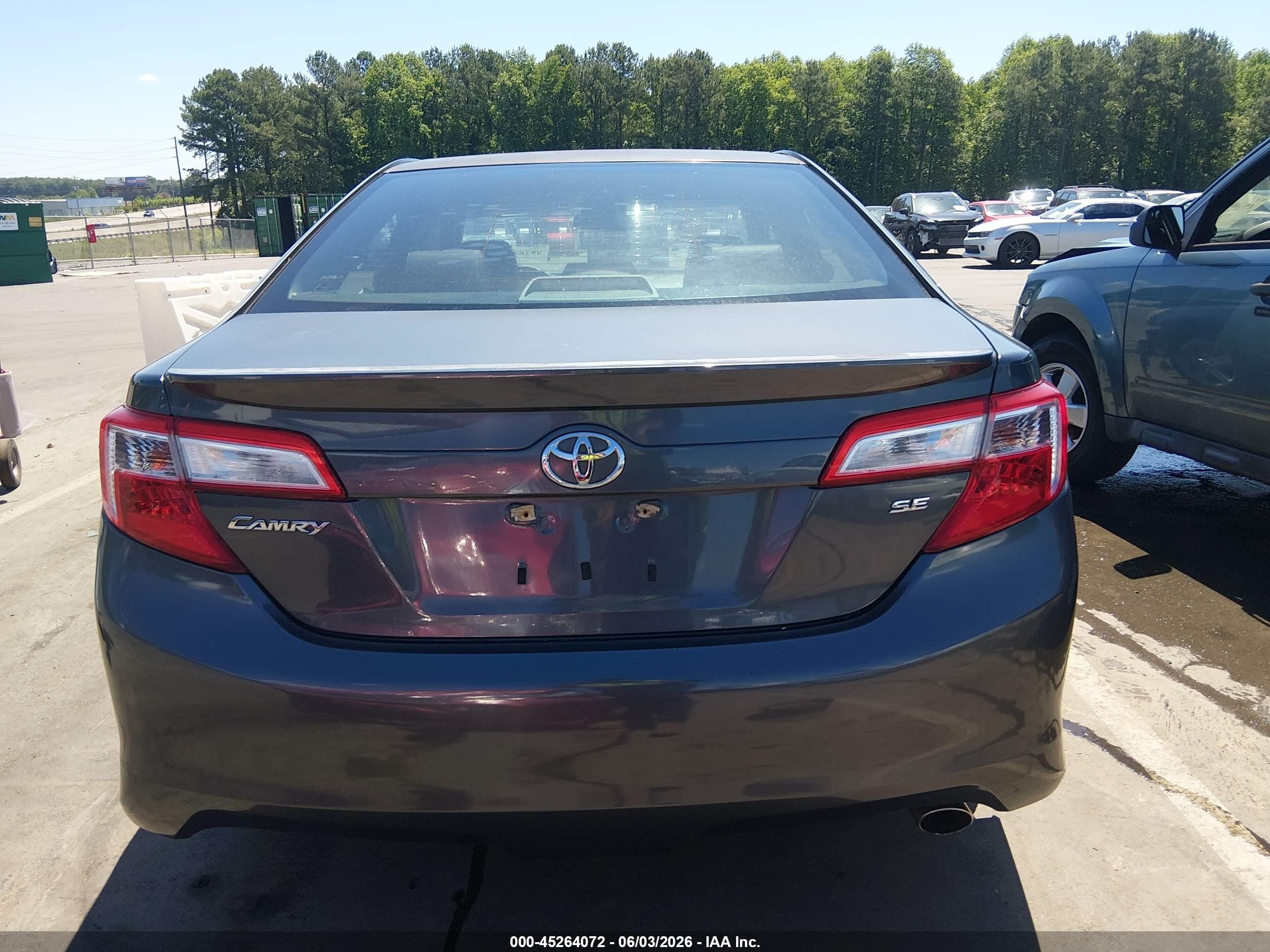 2012 Toyota Camry Se Gray vin: 4T1BF1FK0CU030789