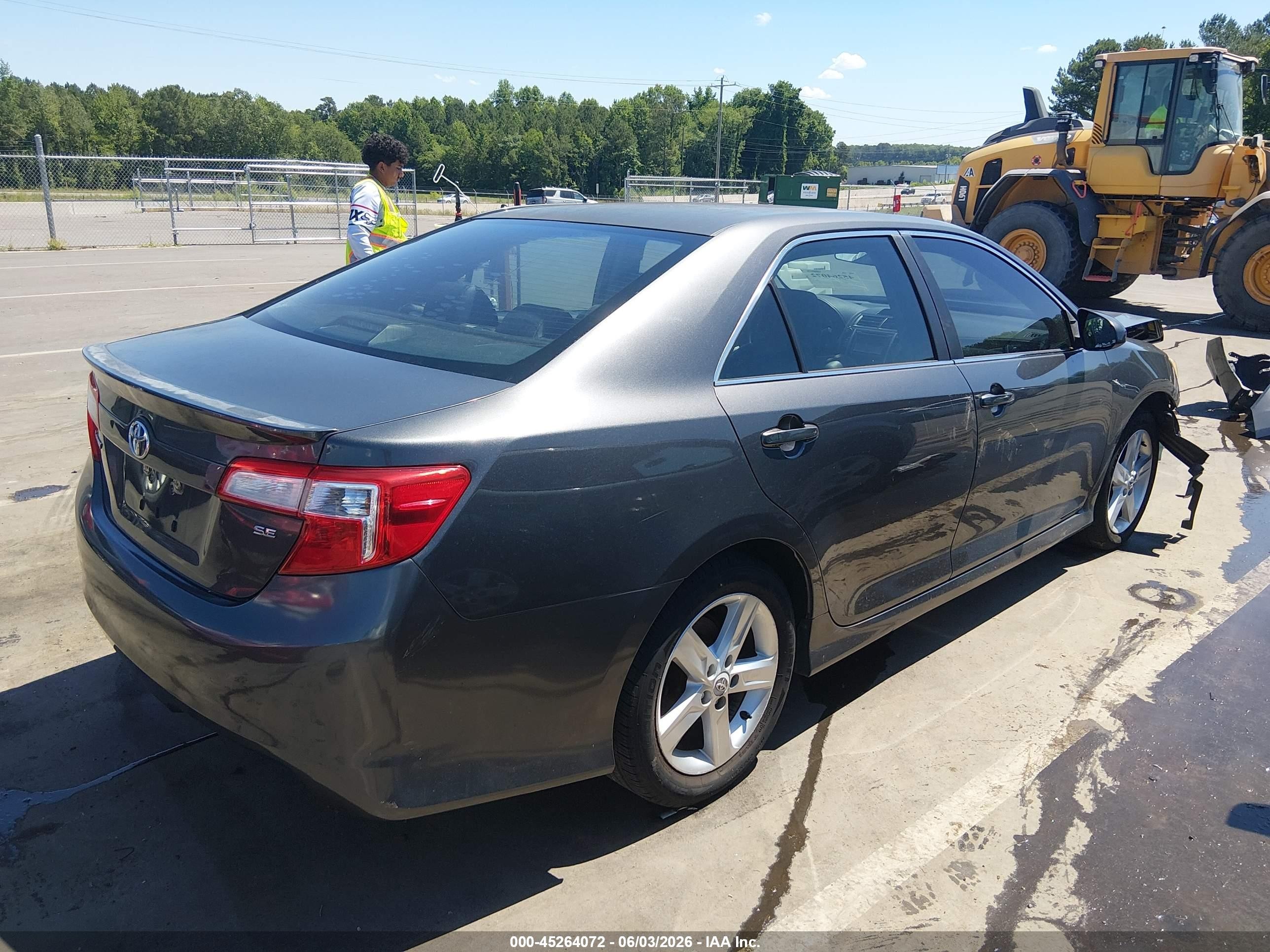 2012 Toyota Camry Se Gray vin: 4T1BF1FK0CU030789