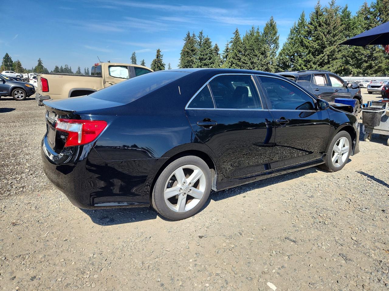 2012 Toyota Camry Se Black vin: 4T1BF1FK0CU074565