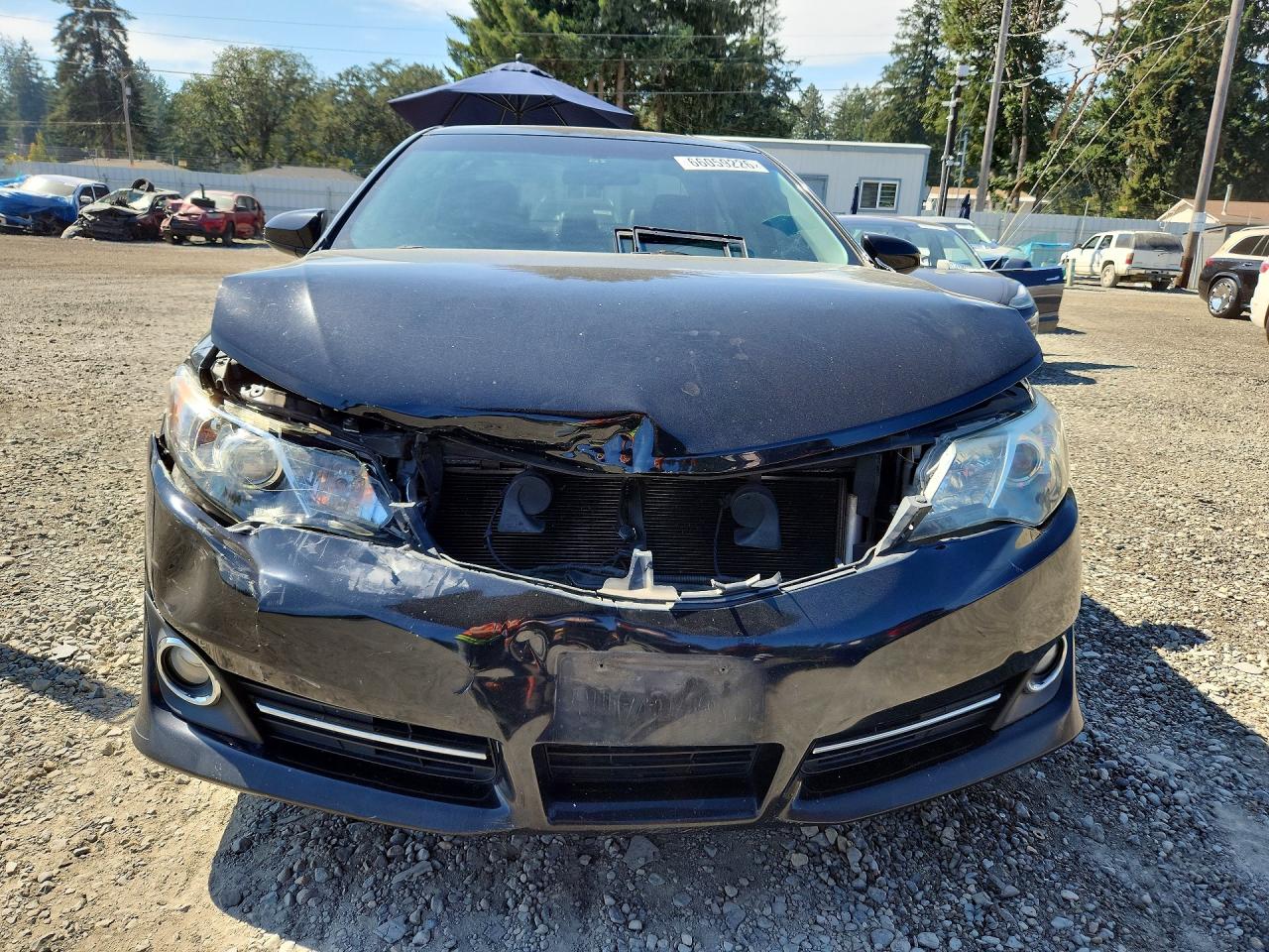 2012 Toyota Camry Se Black vin: 4T1BF1FK0CU074565