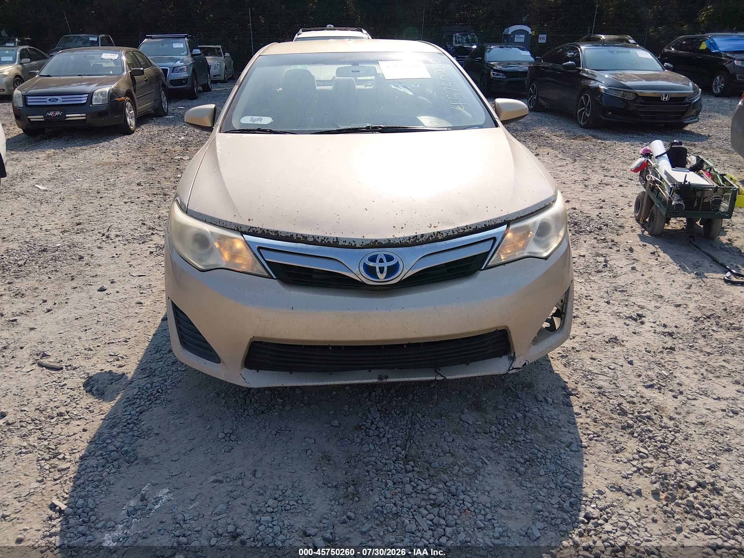 2012 Toyota Camry Le Beige vin: 4T1BF1FK0CU078664